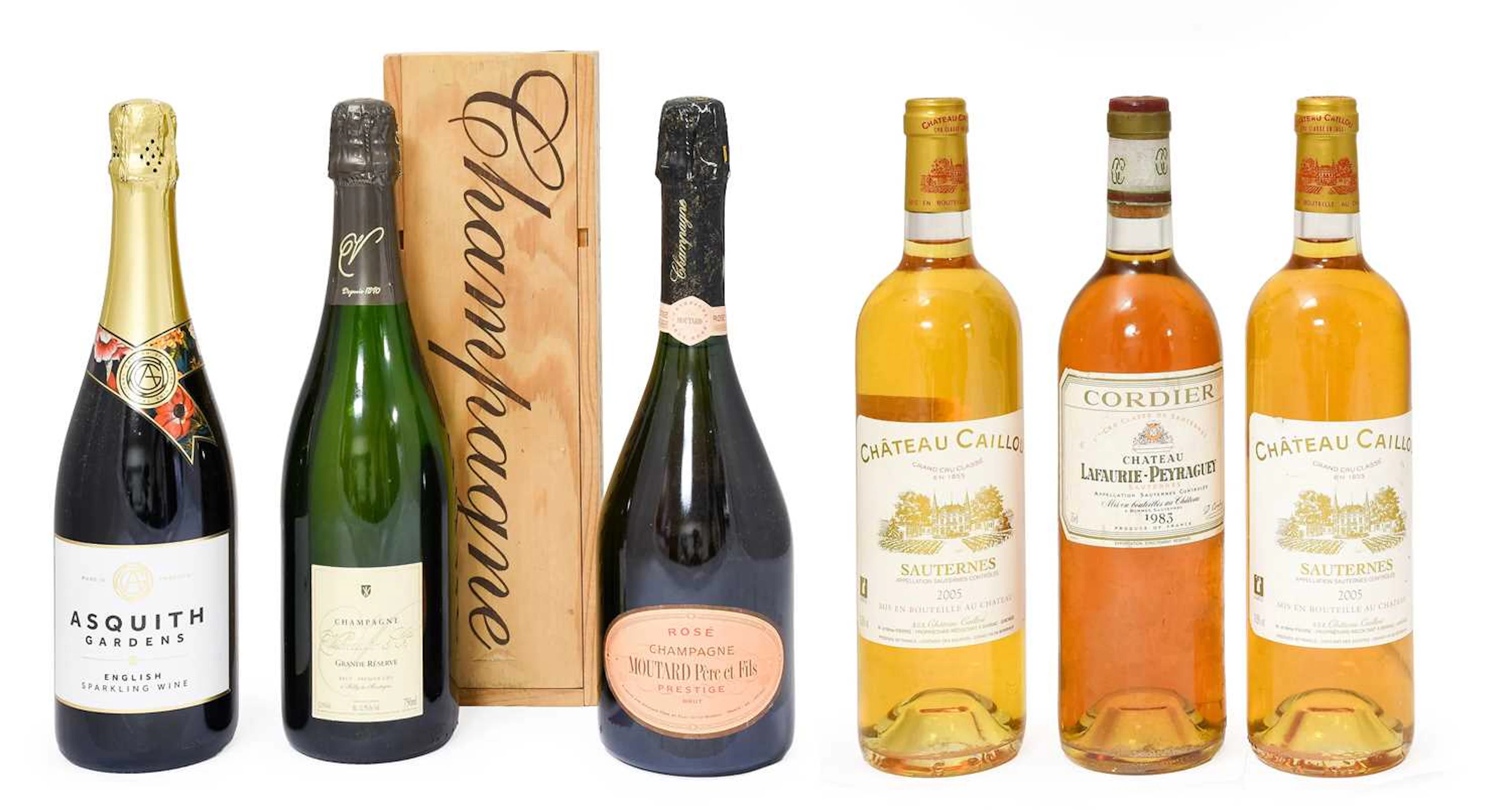 Château Caillou 2005 Sauternes, Château Lafaurie-Payraguey 1983 Sauternes