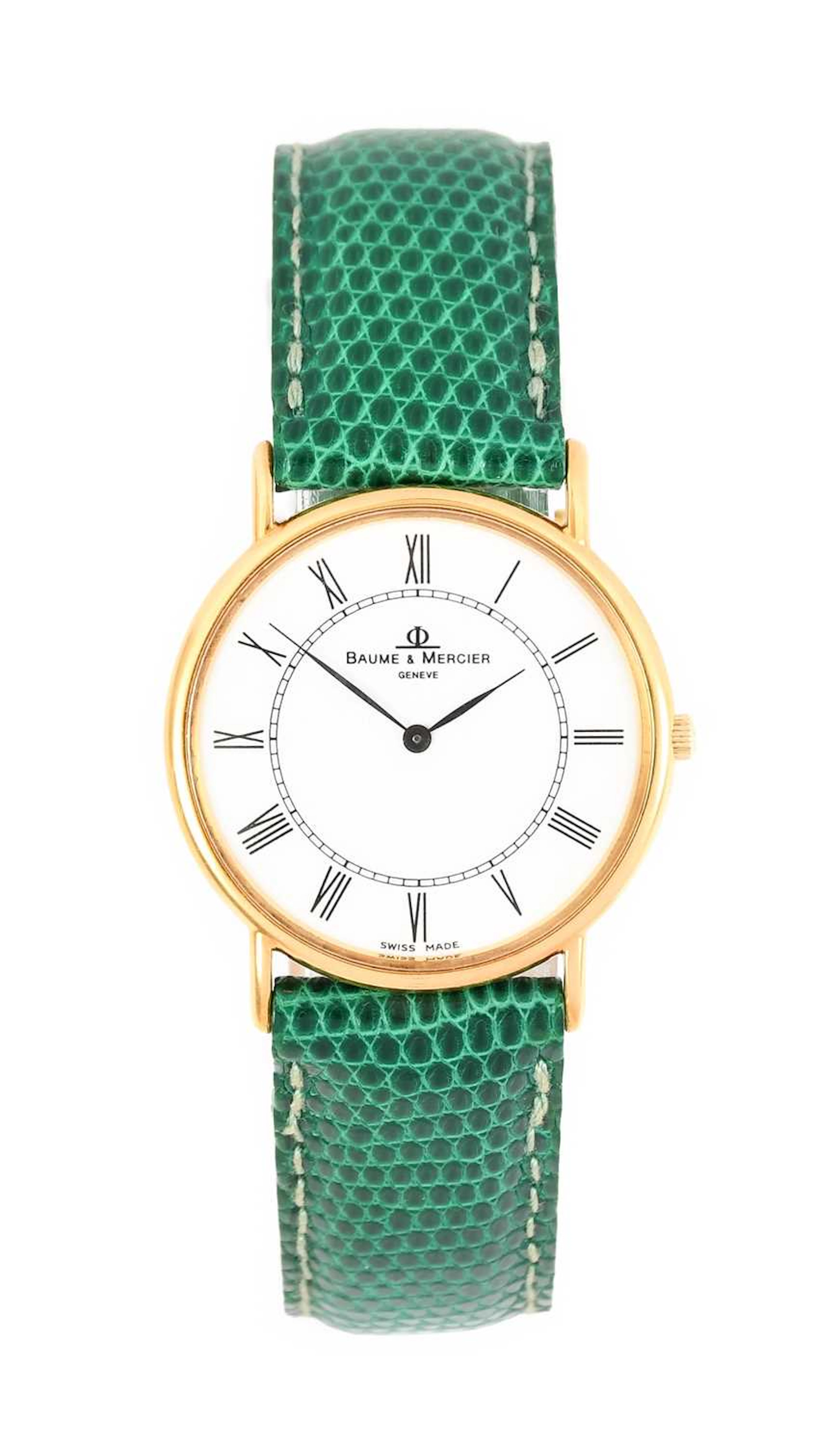 Baume & Mercier: An 18 Carat Gold Wristwatch, signed Baume & Mercier