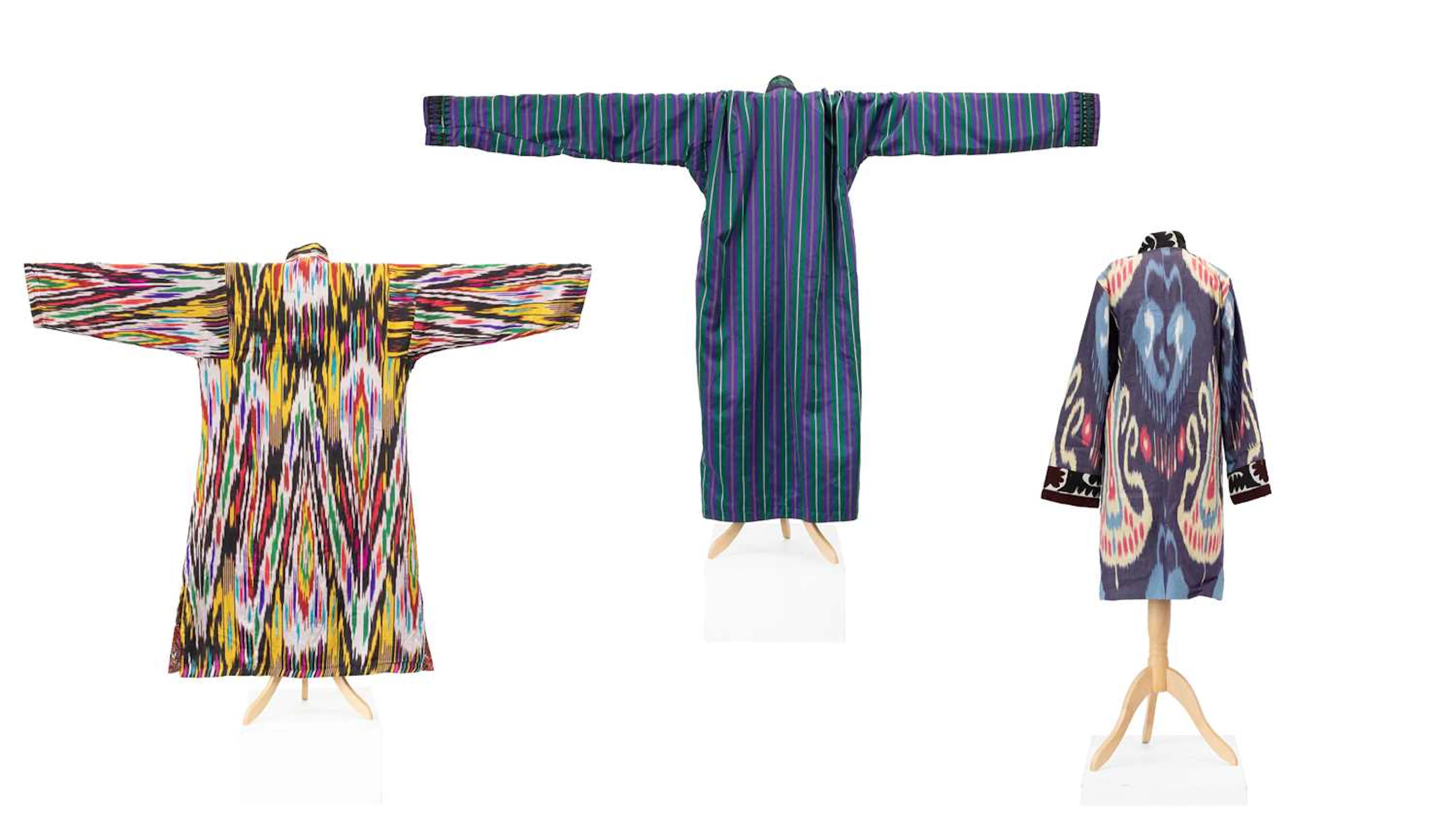 Late 20th Century Uzbek Robe or Chapan-Style Coat, Uzbek Embroidered