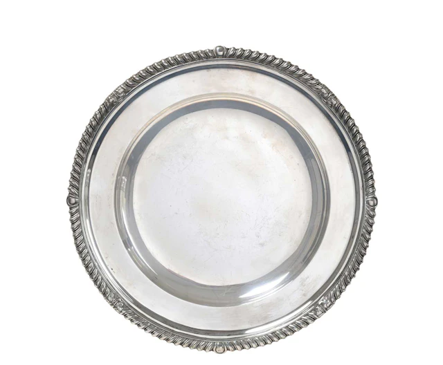 An Edward VII Silver Dinner-Plate by William Comyns, London, 1905