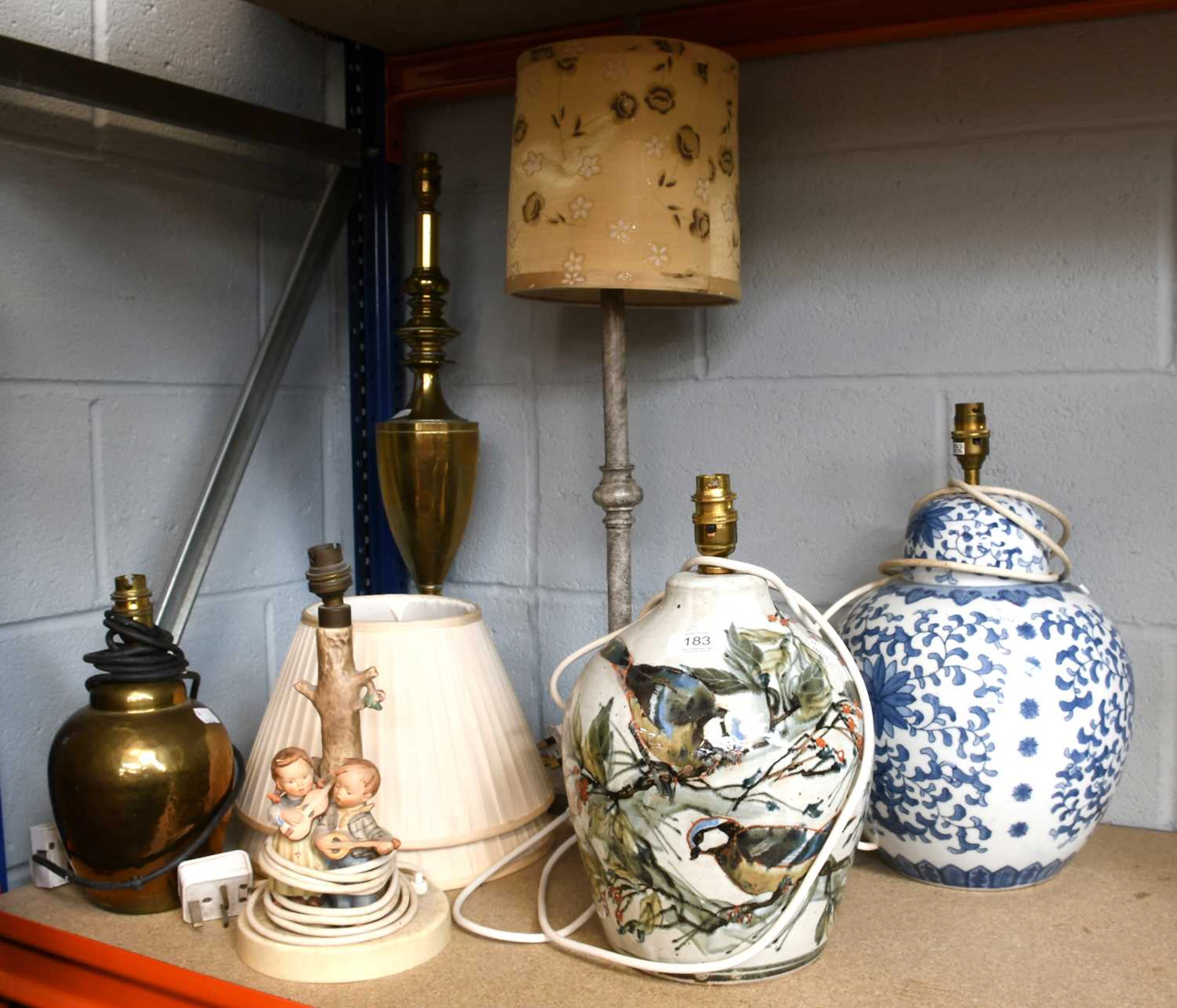 A Studio Pottery Table Lamp Base
