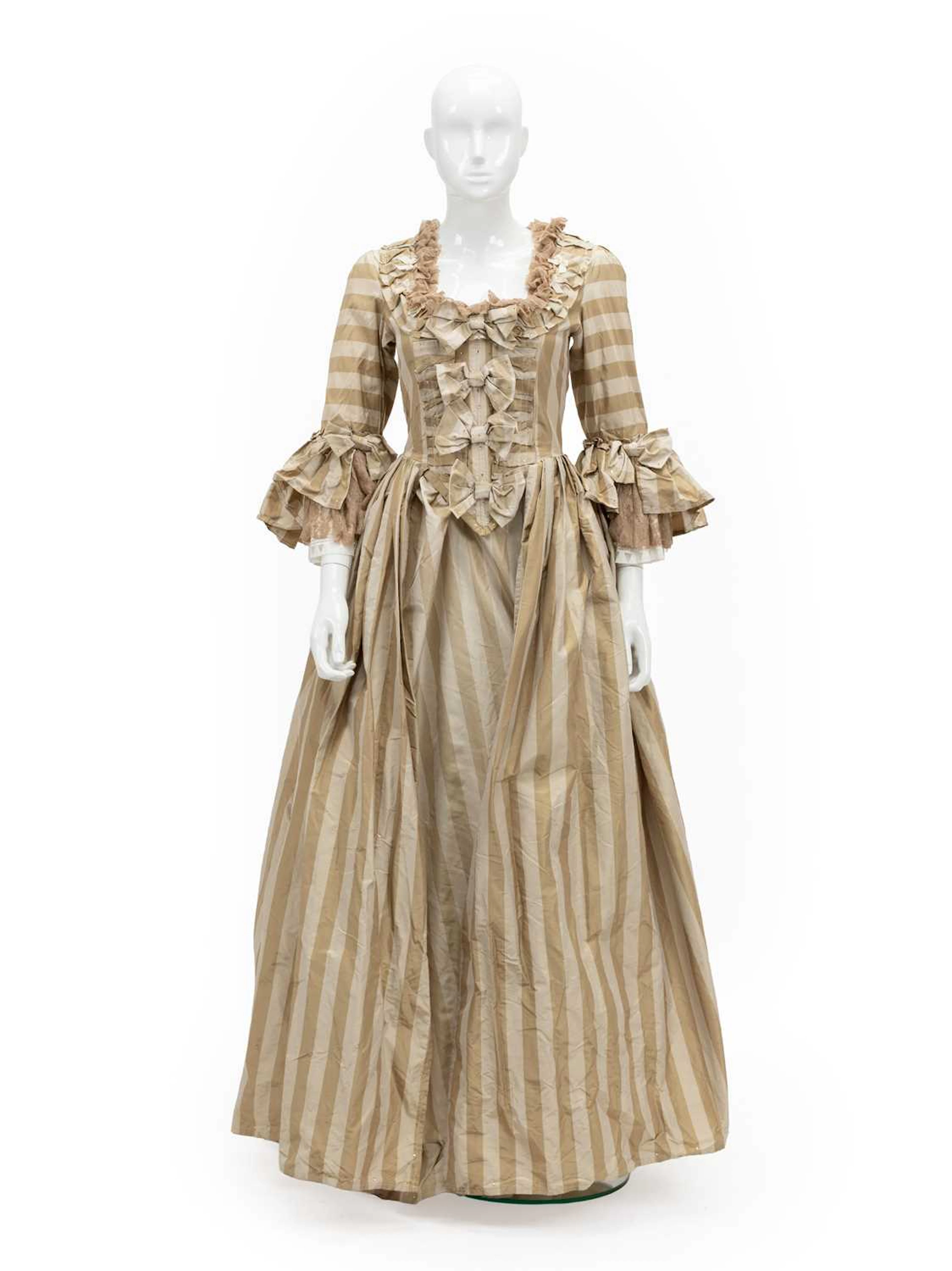 A Reproduction 18th Century Robe à L'Anglaise Style Theatrical Costume