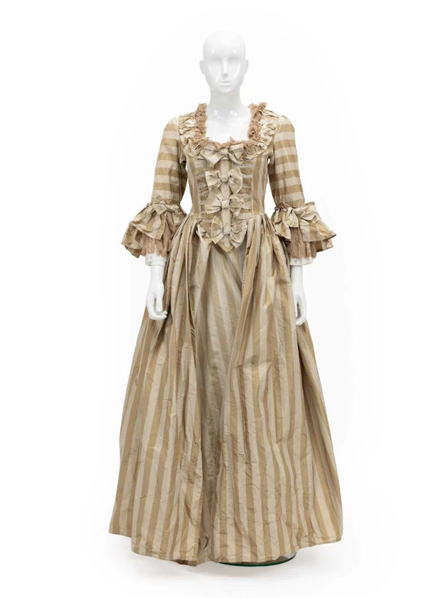 A Reproduction 18th Century Robe à L'Anglaise Style Theatrical Costume
