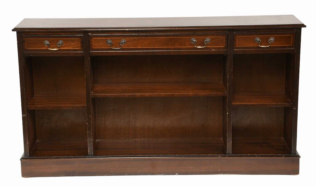 A Reproduction Cross Banded Mahogany Bookcase