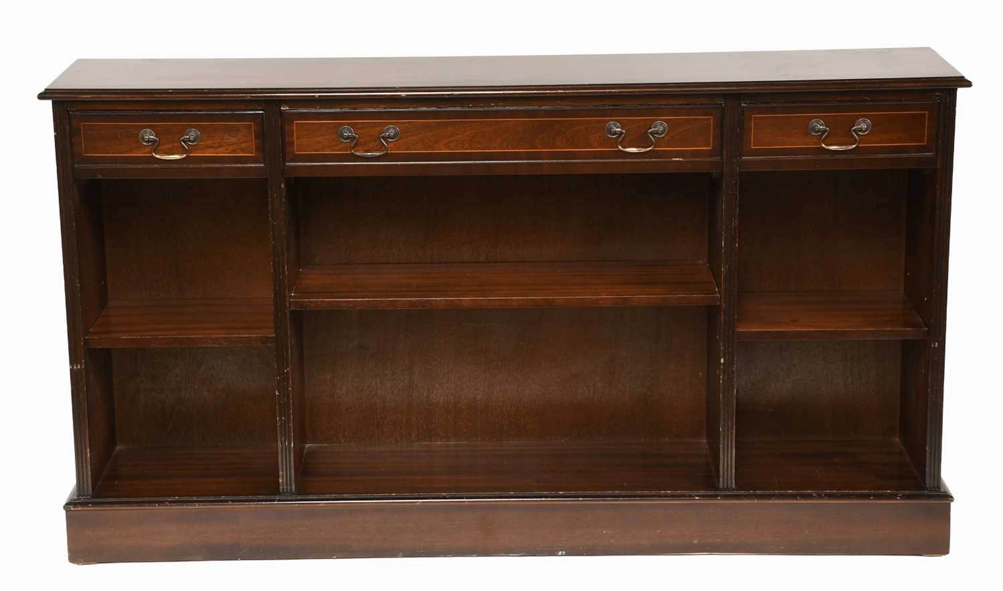 A Reproduction Cross Banded Mahogany Bookcase