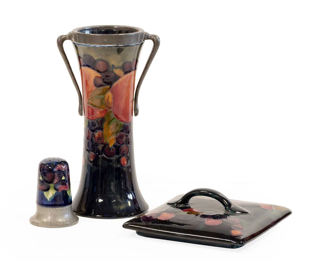 William Moorcroft (1872-1945): A Tudric Pewter and Pomegranate Pattern