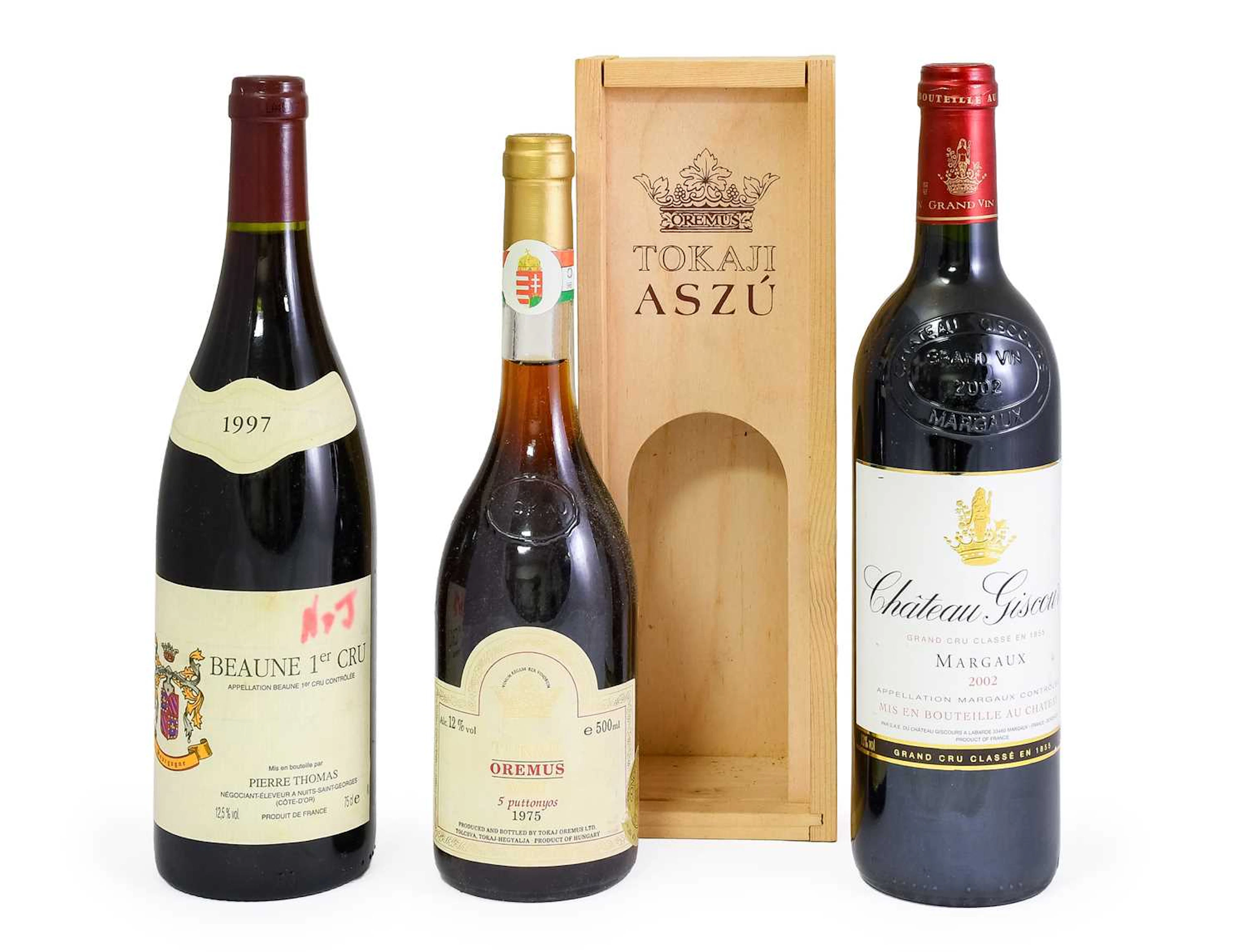Château Giscours 2002, Margaux, Pierre Thomas 1997 Beaune 1er Cru