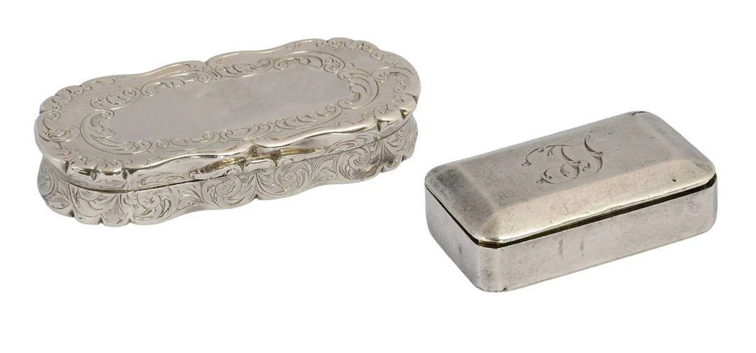 A George III Silver Snuff-Box and a Victorian Silver Snuff-Box, The