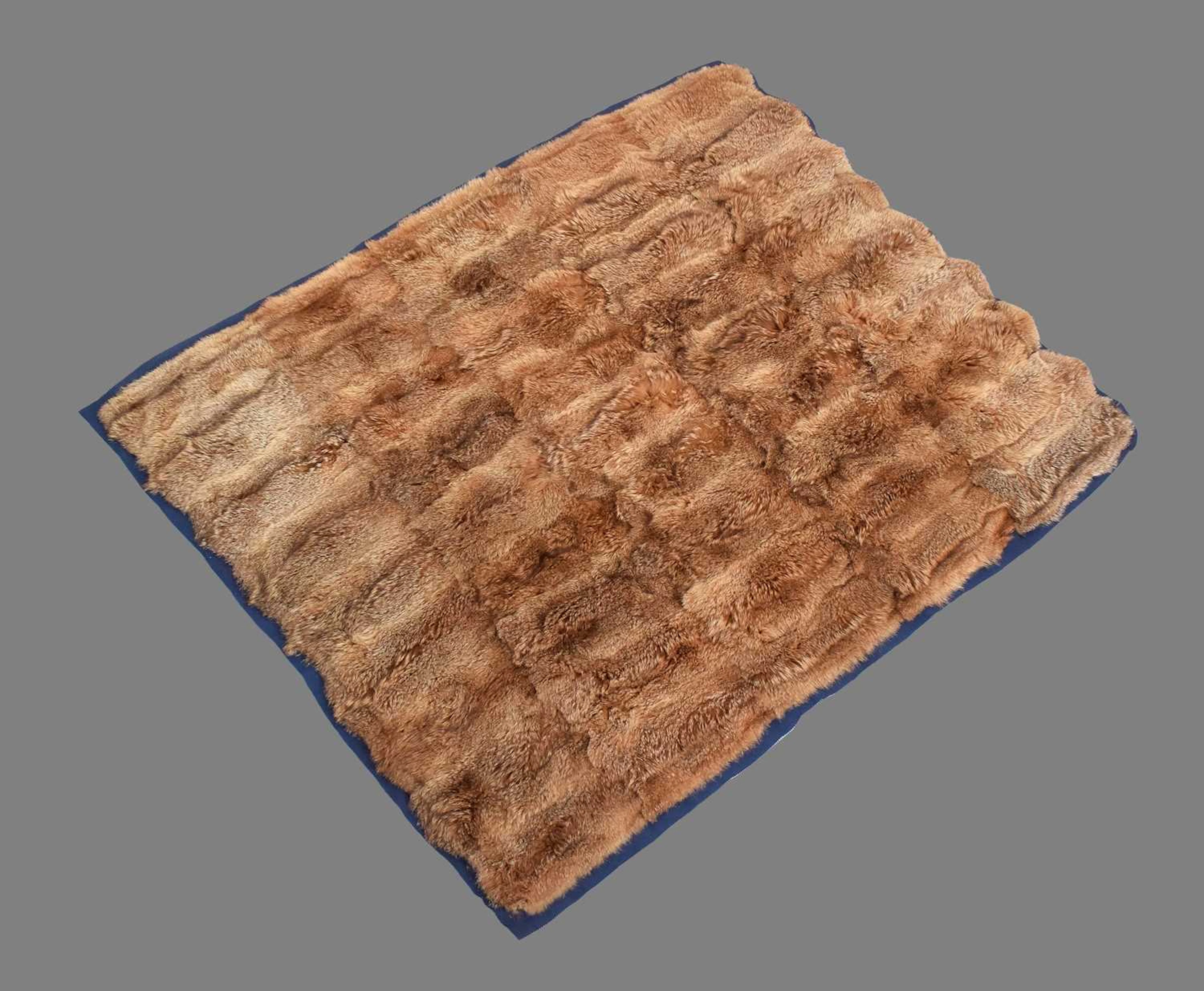 Skins/Hides: A Red Wolf Skin Patchwork Quilt (Canis rufus), circa