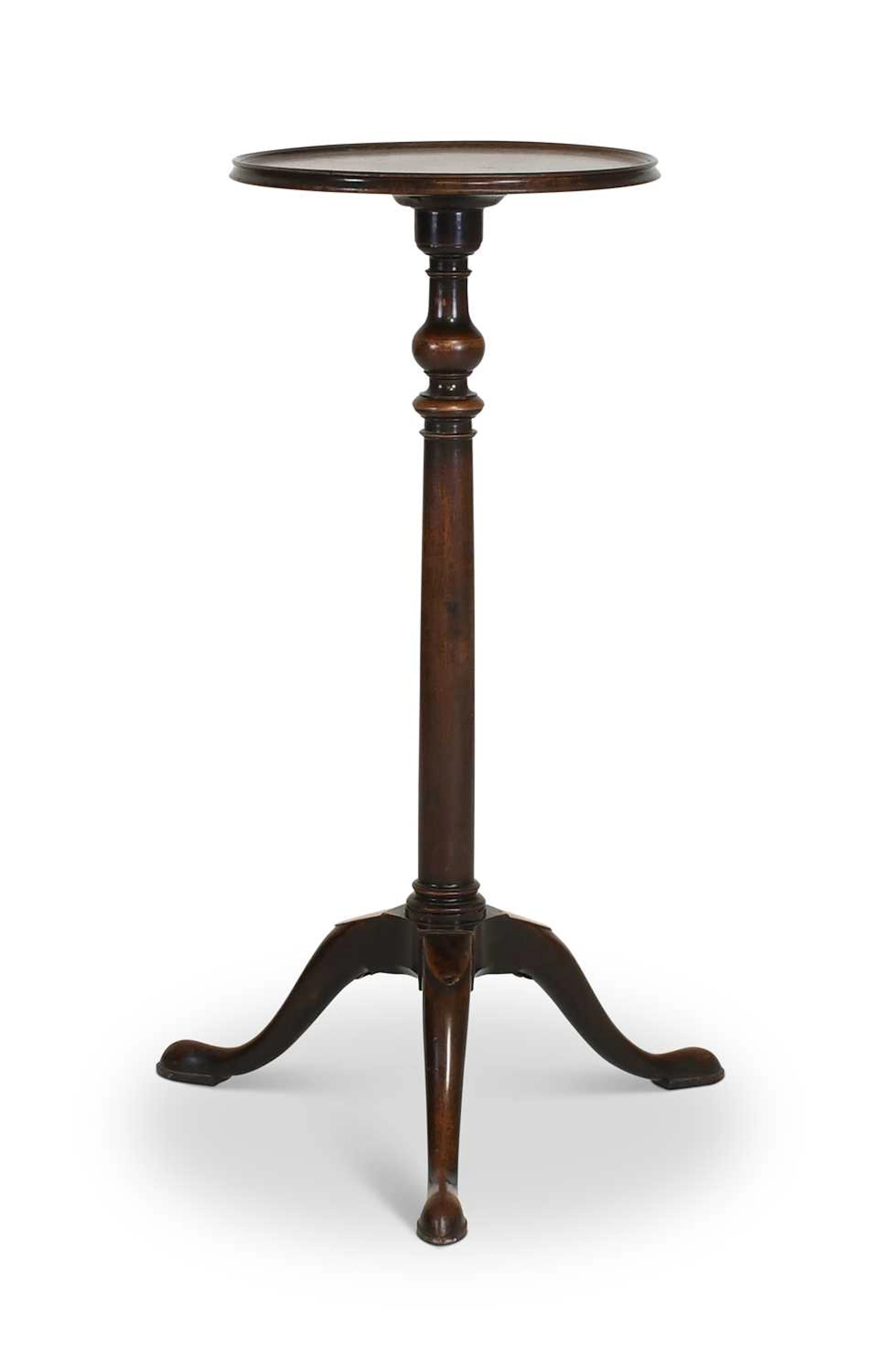 A George III Mahogany Circular Tripod Table, late 18th century