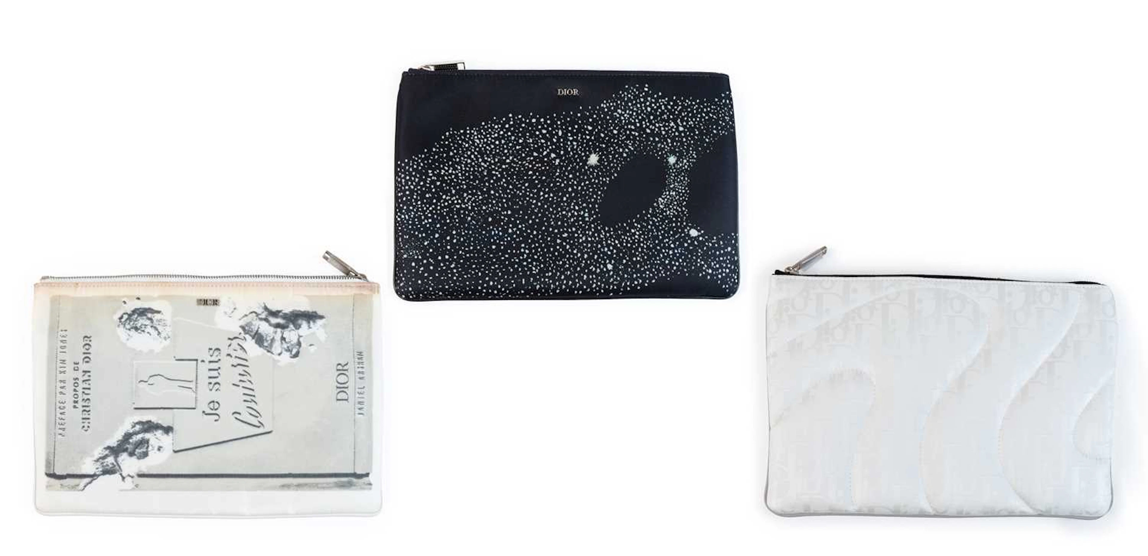 Dior Homme x Daniel Arsham Men's Pochettes, Summer 2020, by Kim Jones