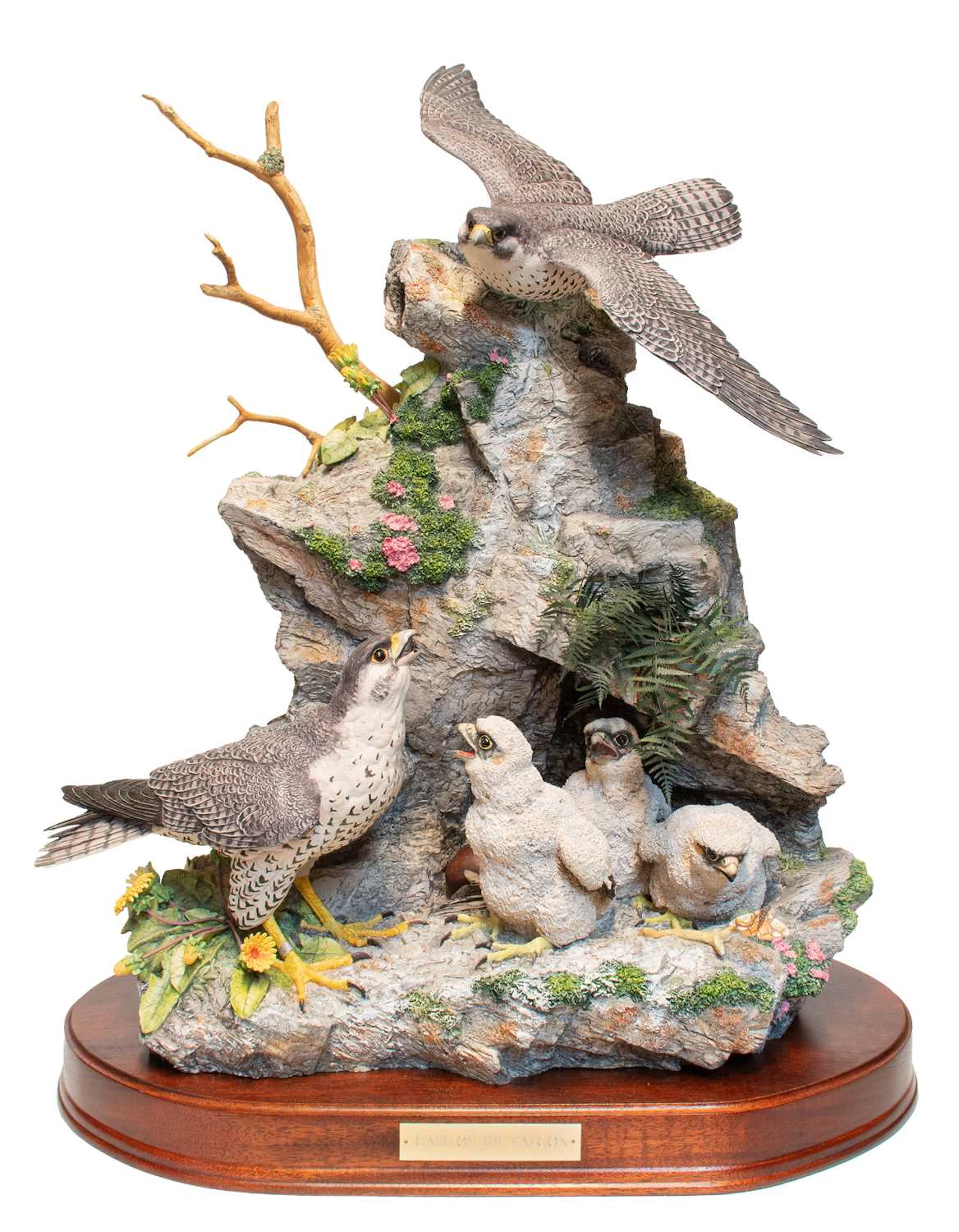 Border Fine Arts 'Call of the Falcon' (Peregrine Falcon and Chicks)