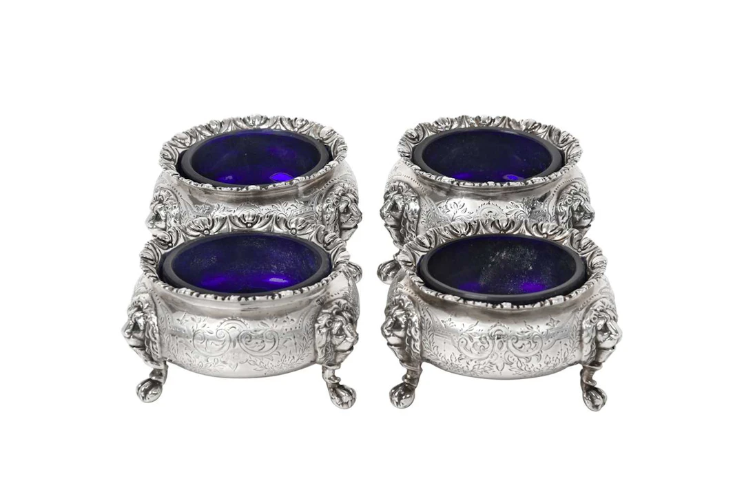 A Set of Four Victorian Silver Salt-Cellars by Robert Harper, London