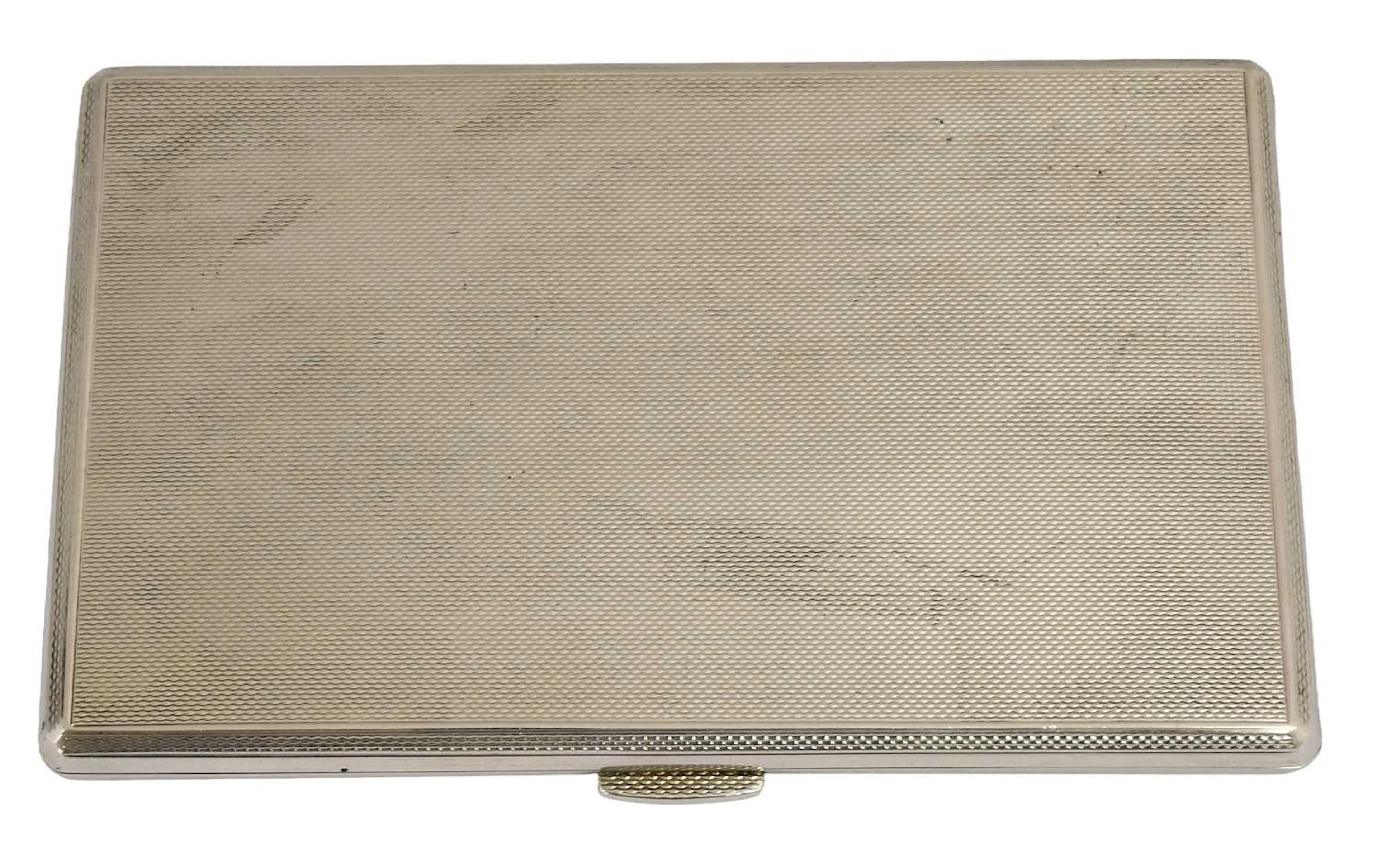An Elizabeth II Silver Cigarette-Case, by Garrard and Co Ltd., Birmingham