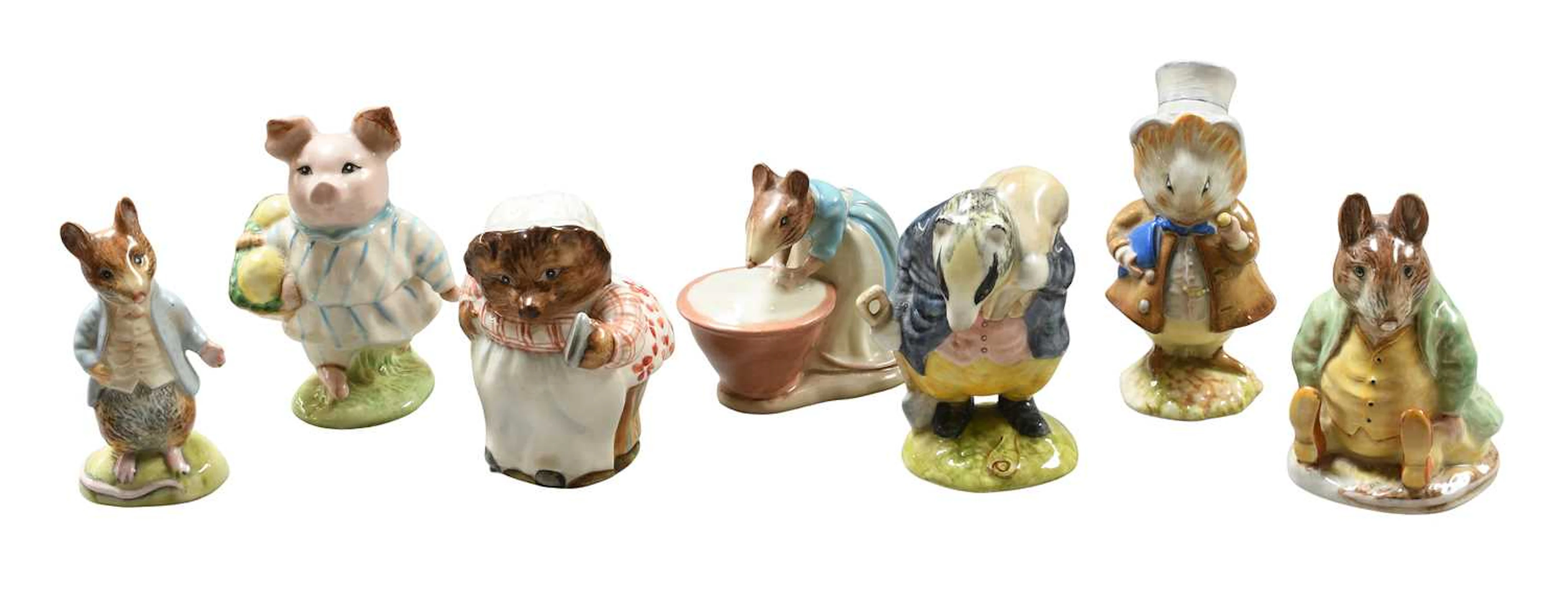 Seven Beswick Beatrix Potter Figures
