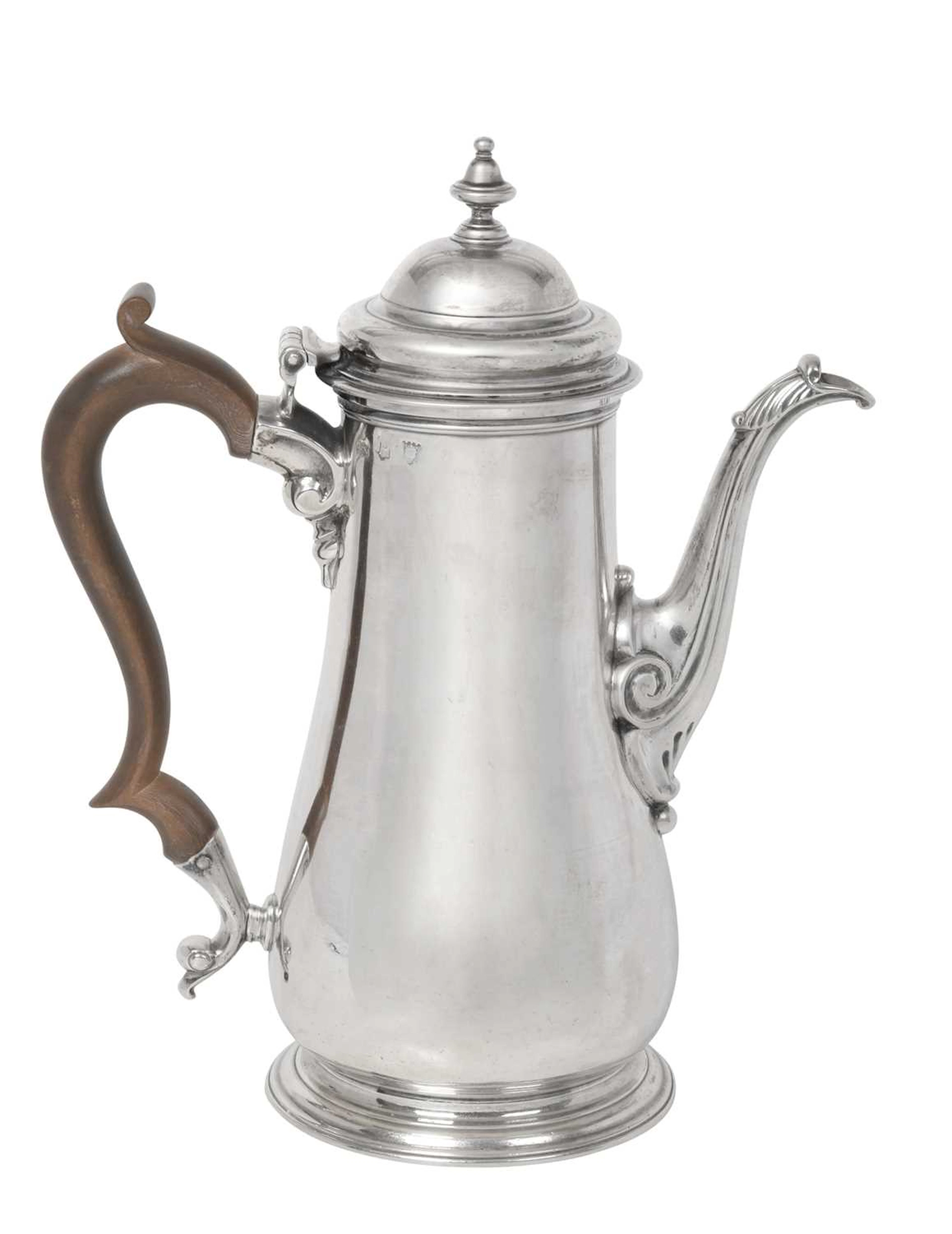 A George II Silver Coffee-Pot by Richard Gurney and Thomas Cook, London