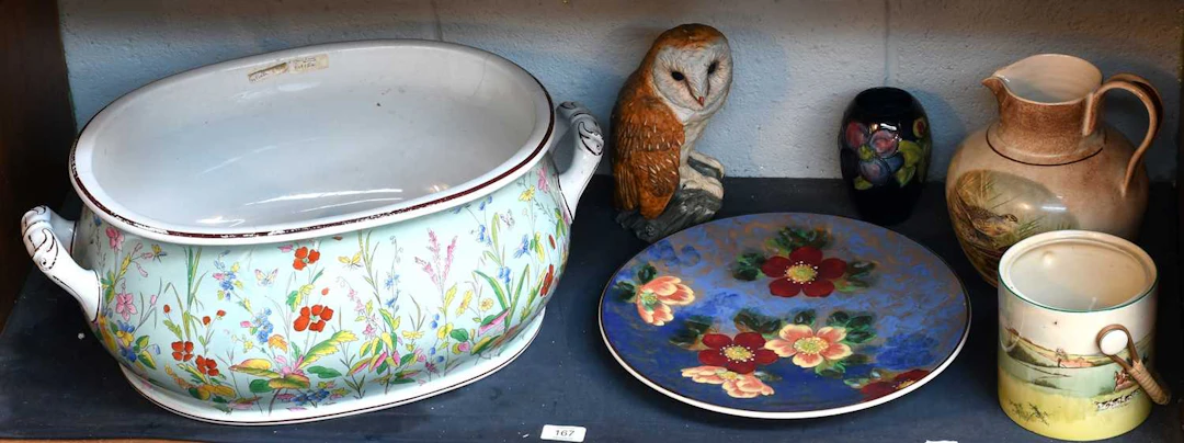 A Staffordshire Pottery Footbath