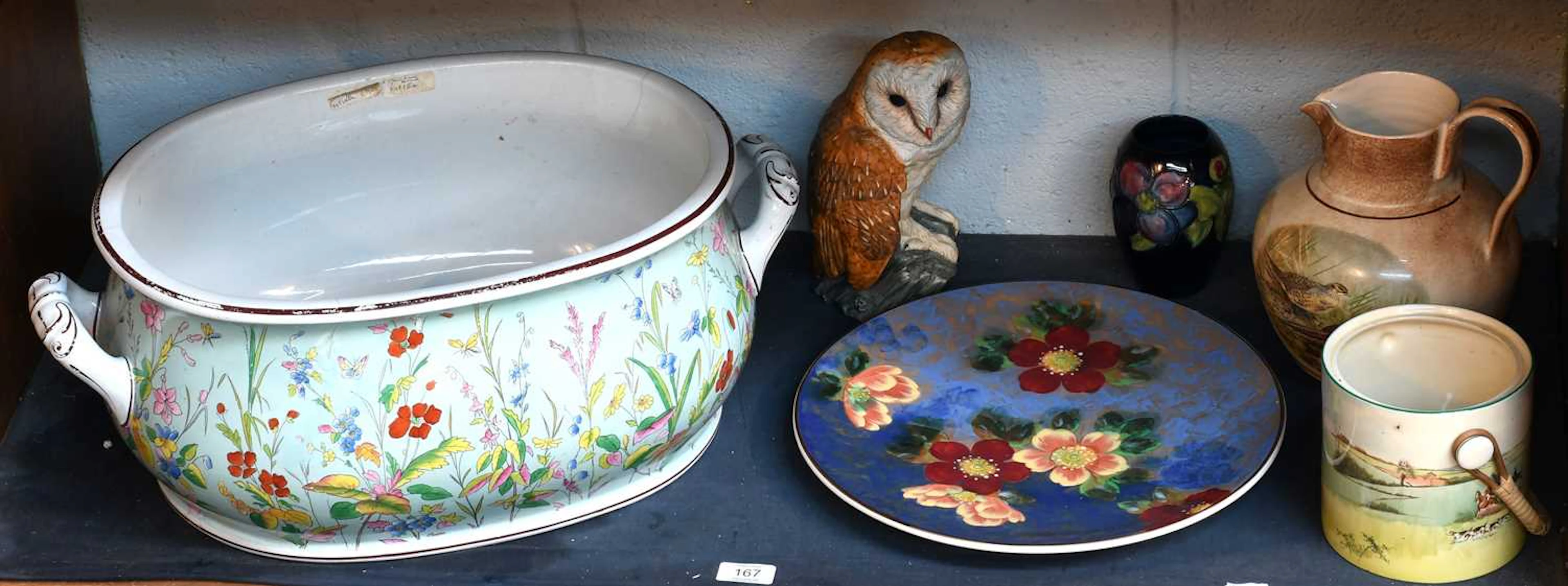 A Staffordshire Pottery Footbath