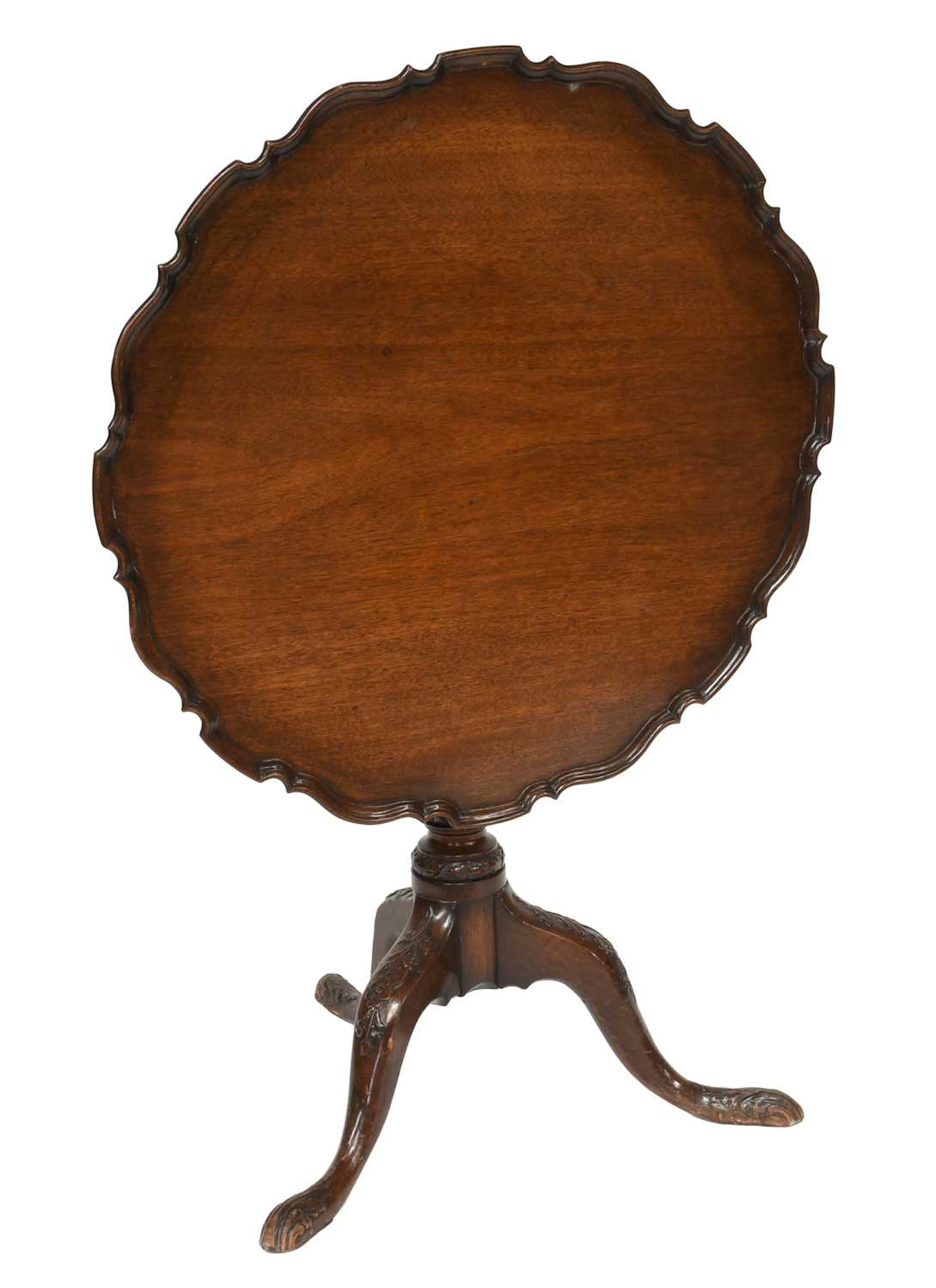 A George III Mahogany Tilt-Top Tripod Table