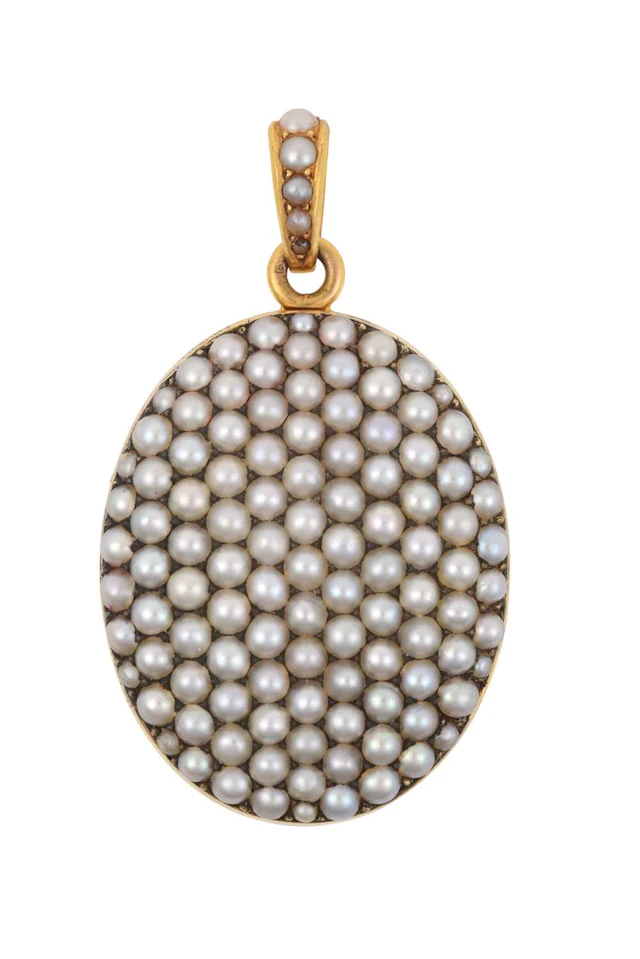 A Split Pearl Locket, circa 1880