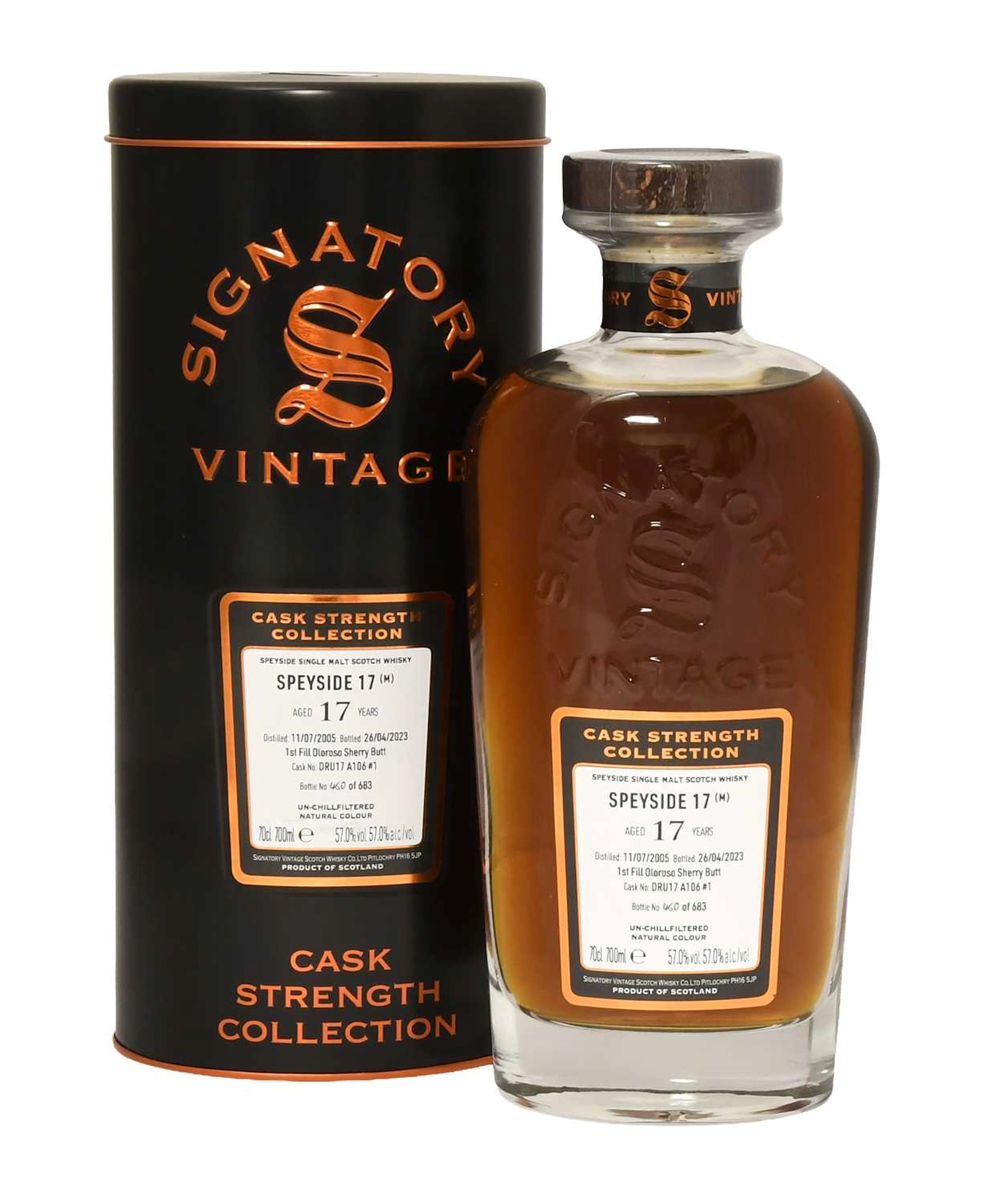Secret Speyside 17 Year Old Single Malt Scotch Whisky