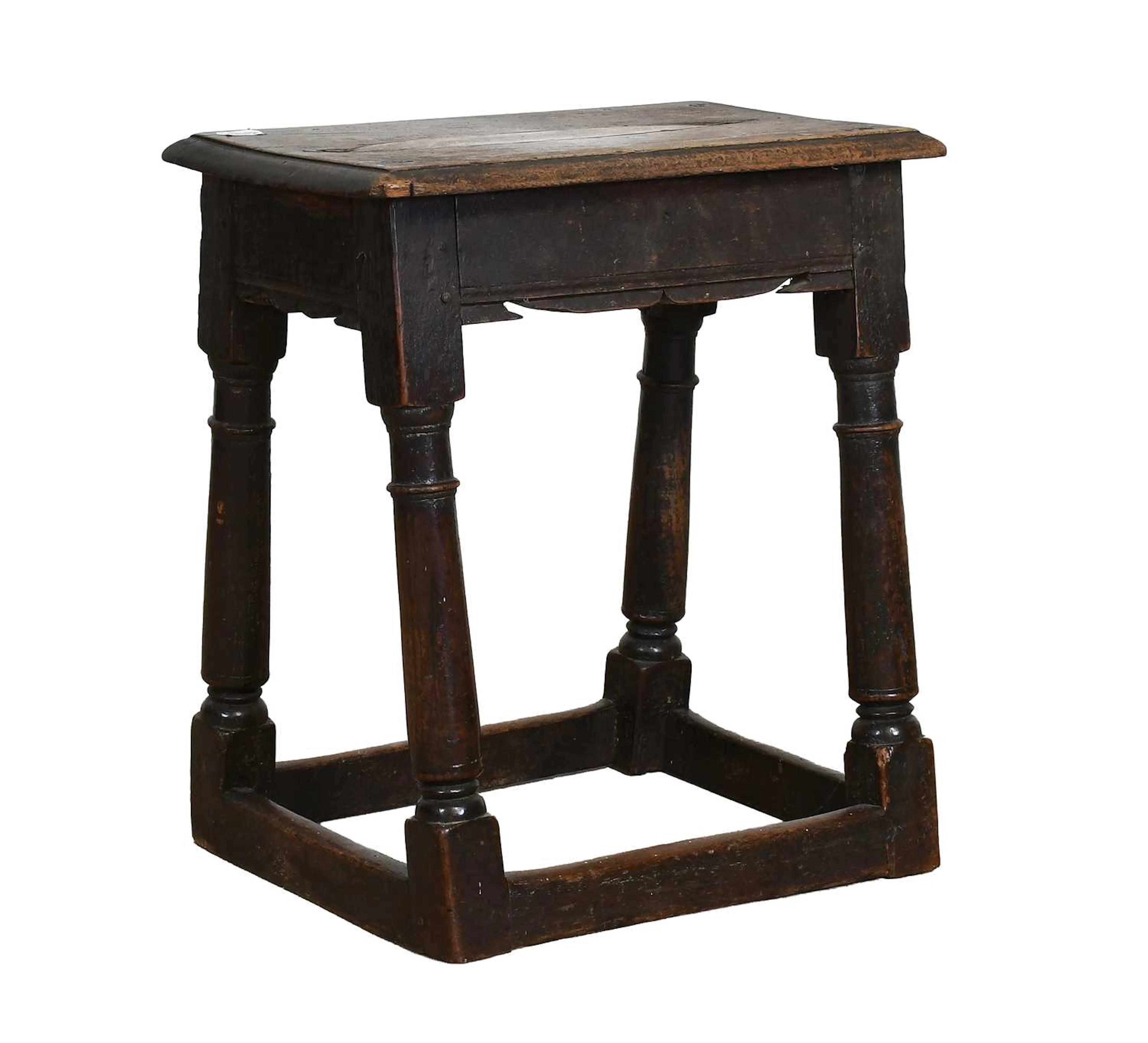 A Late 17th Century Oak Joint Stool