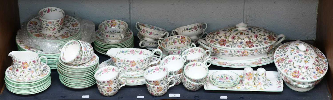 Minton Porcelain "Haddon Hall" Dinner and Tea Wares