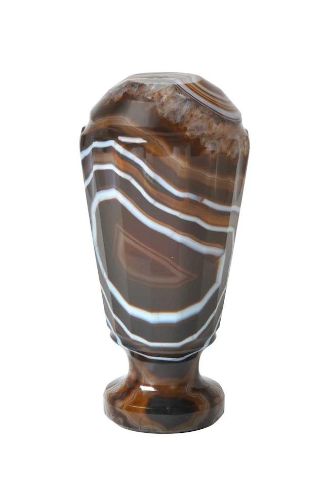 A Continental Banded Agate Hand-Seal Perhaps Austrian, Second Half