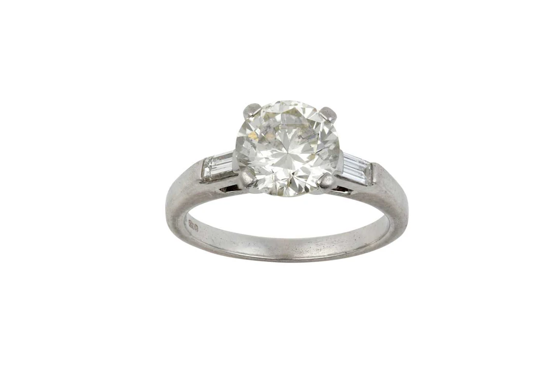 A Platinum Diamond Solitaire Ring