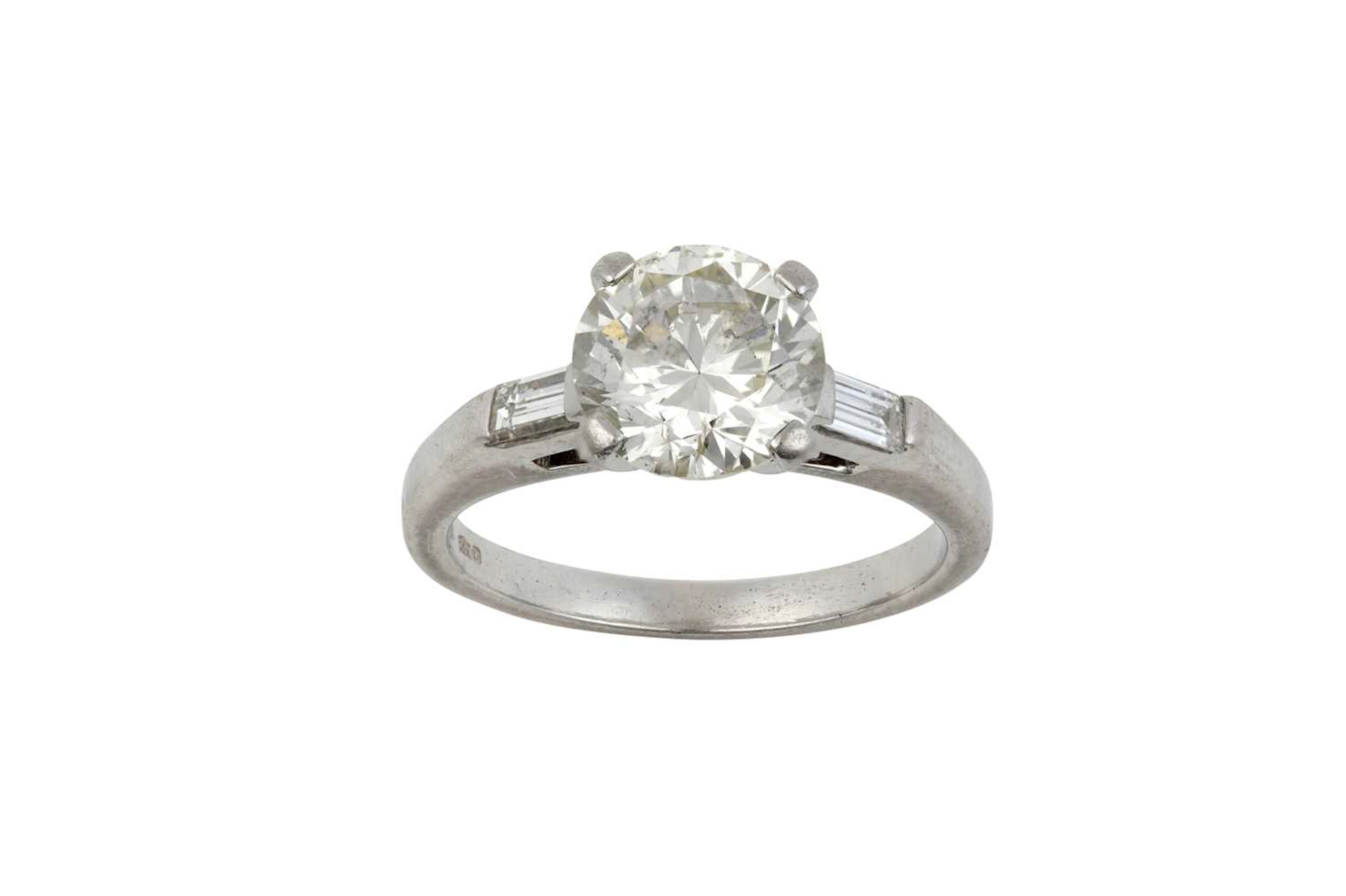 A Platinum Diamond Solitaire Ring