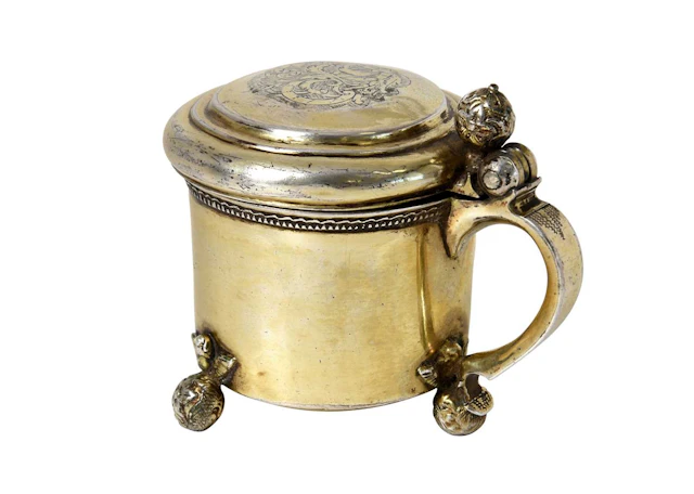 A Danish or Swedish Silver-Gilt Miniature Tankard or Mustard-Pot Maker's