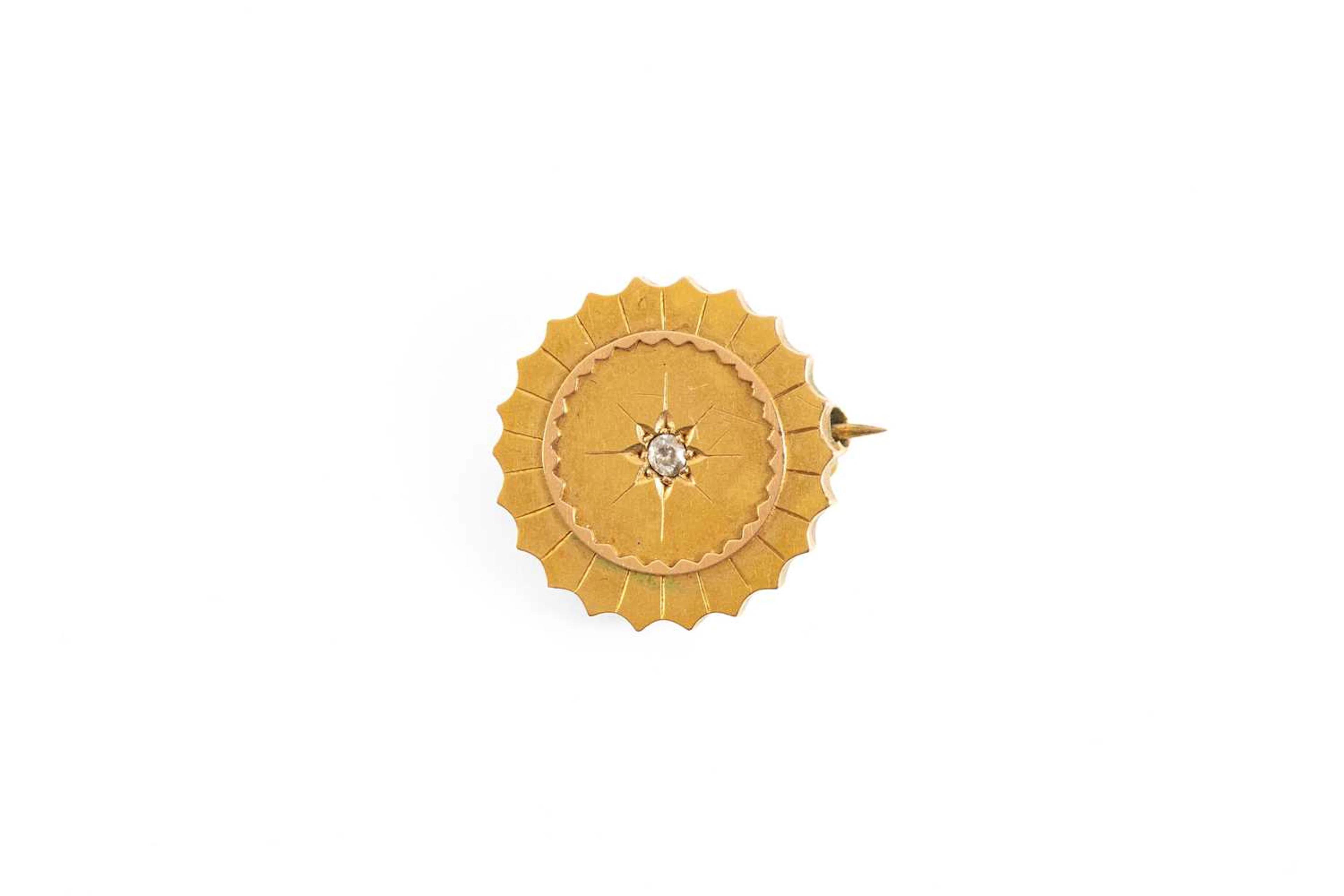 A Diamond Set Victorian Brooch