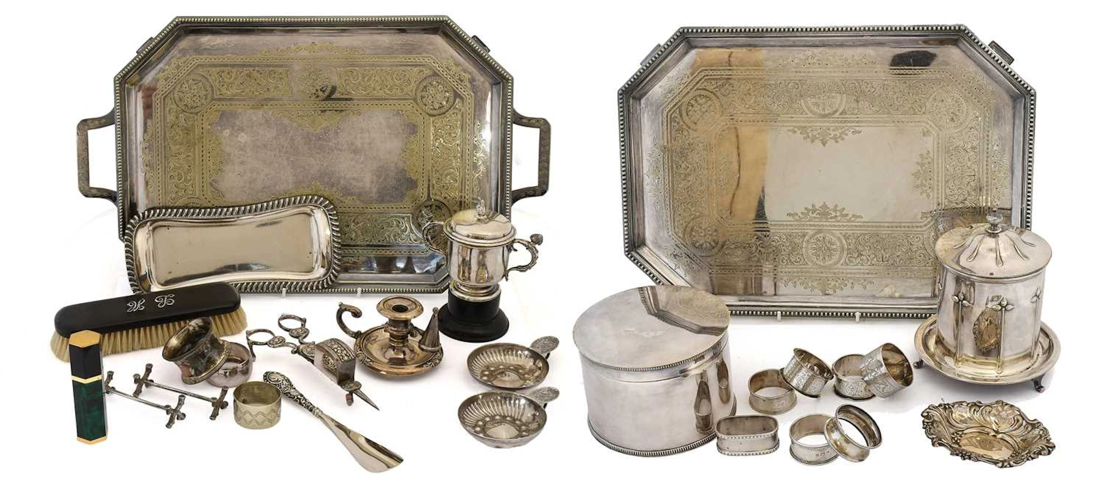 A Collection of Assorted Silver and Silver Plate