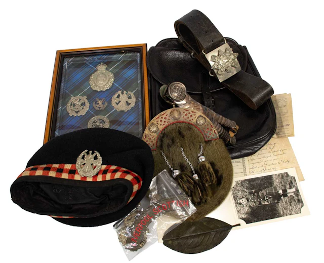 Items Relating to the Liverpool Scottish Regiment, also