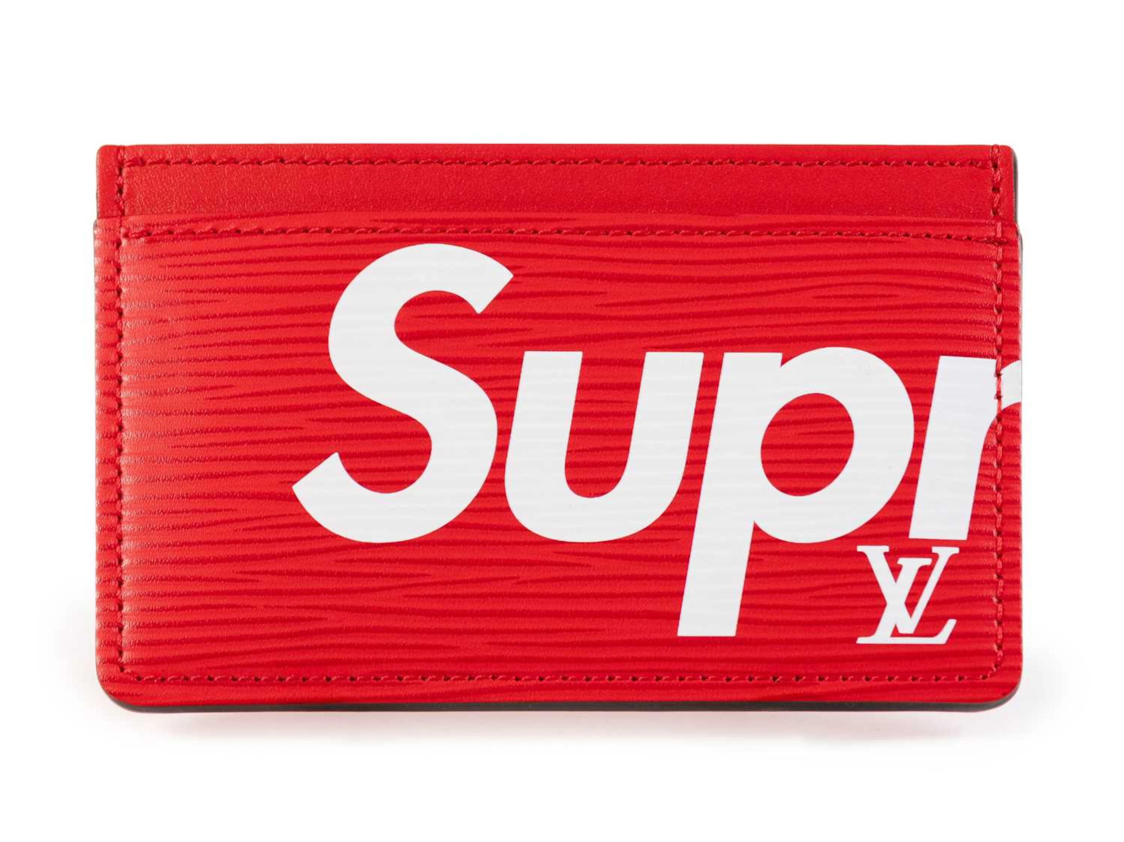 Louis Vuitton x Supreme Red Epi Leather Card Holder, by Kim Jones