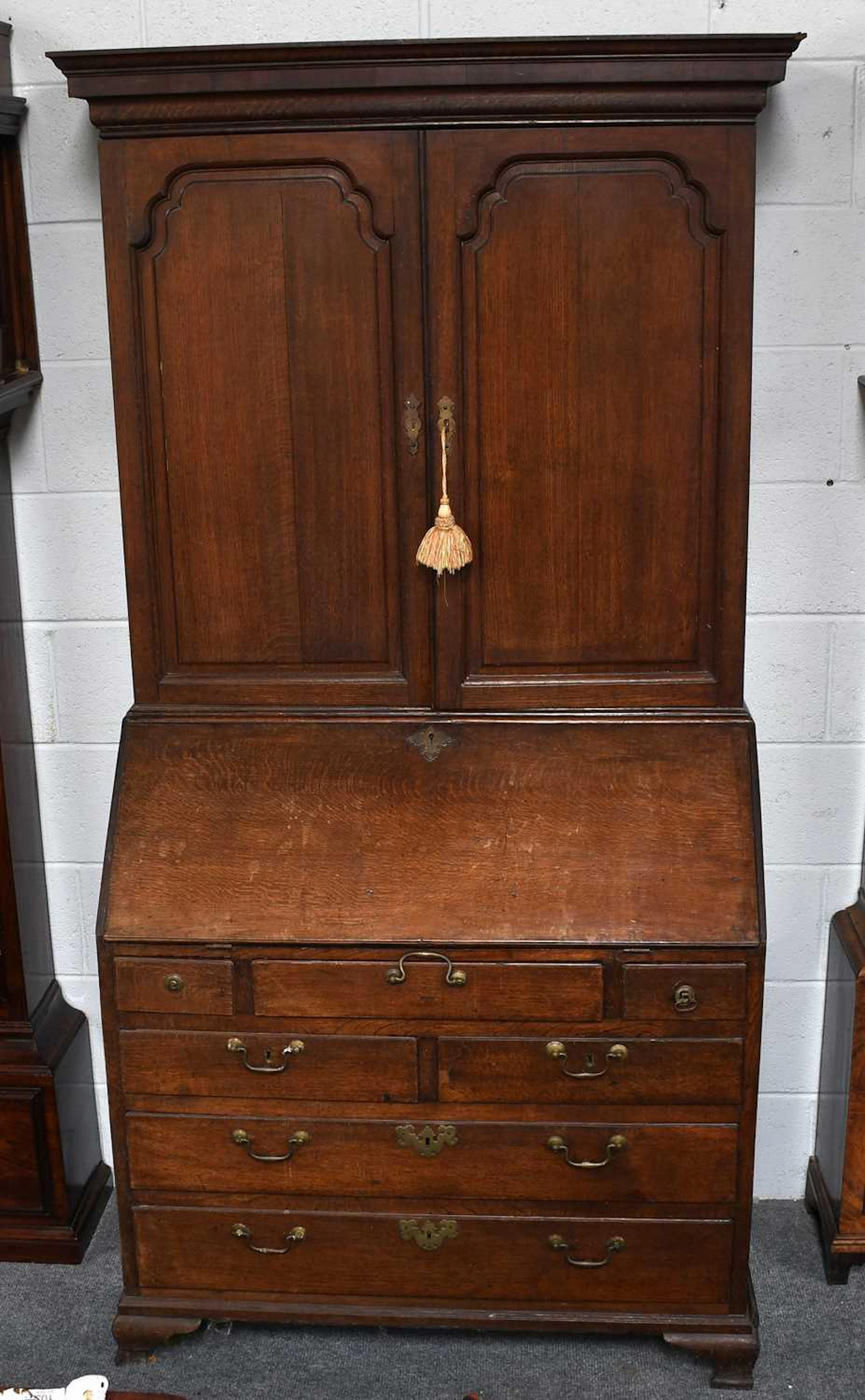 An Oak Bureau Bookcase