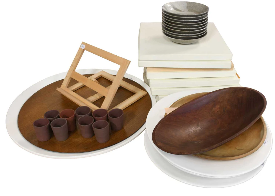 A Set of Ten Calvin Klein Sycamore Square Platters