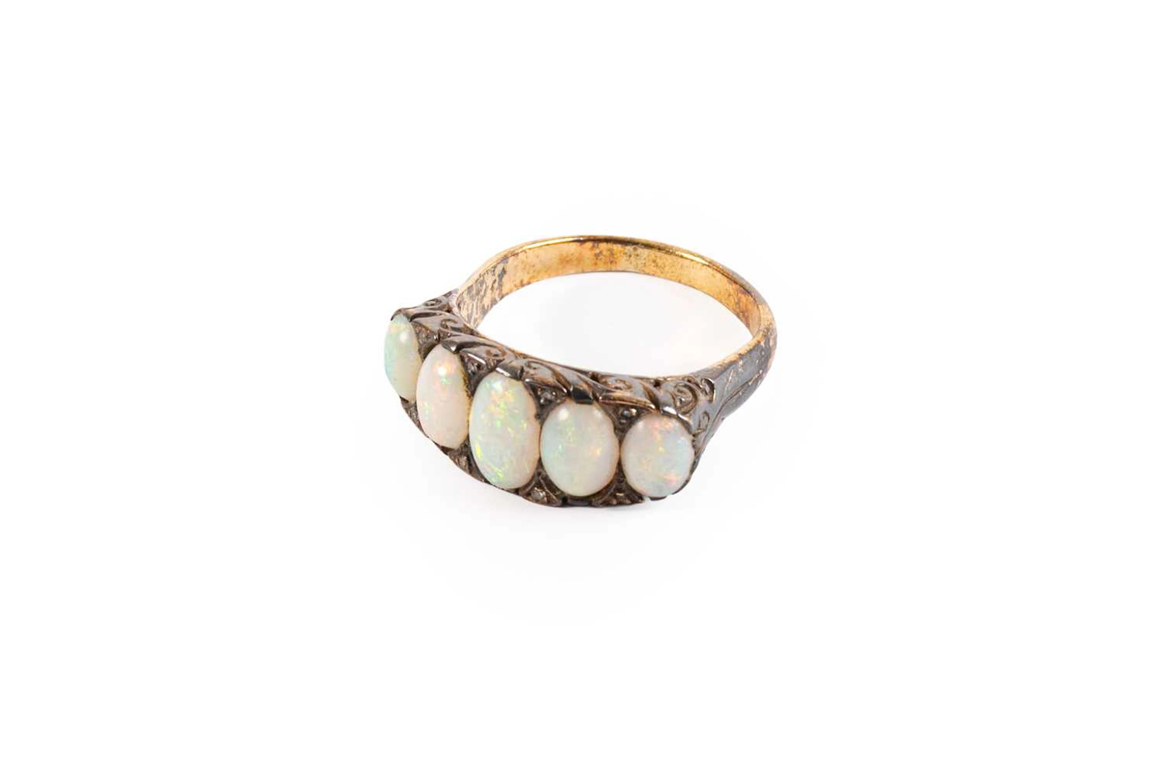 An Opal Five Stone Ring