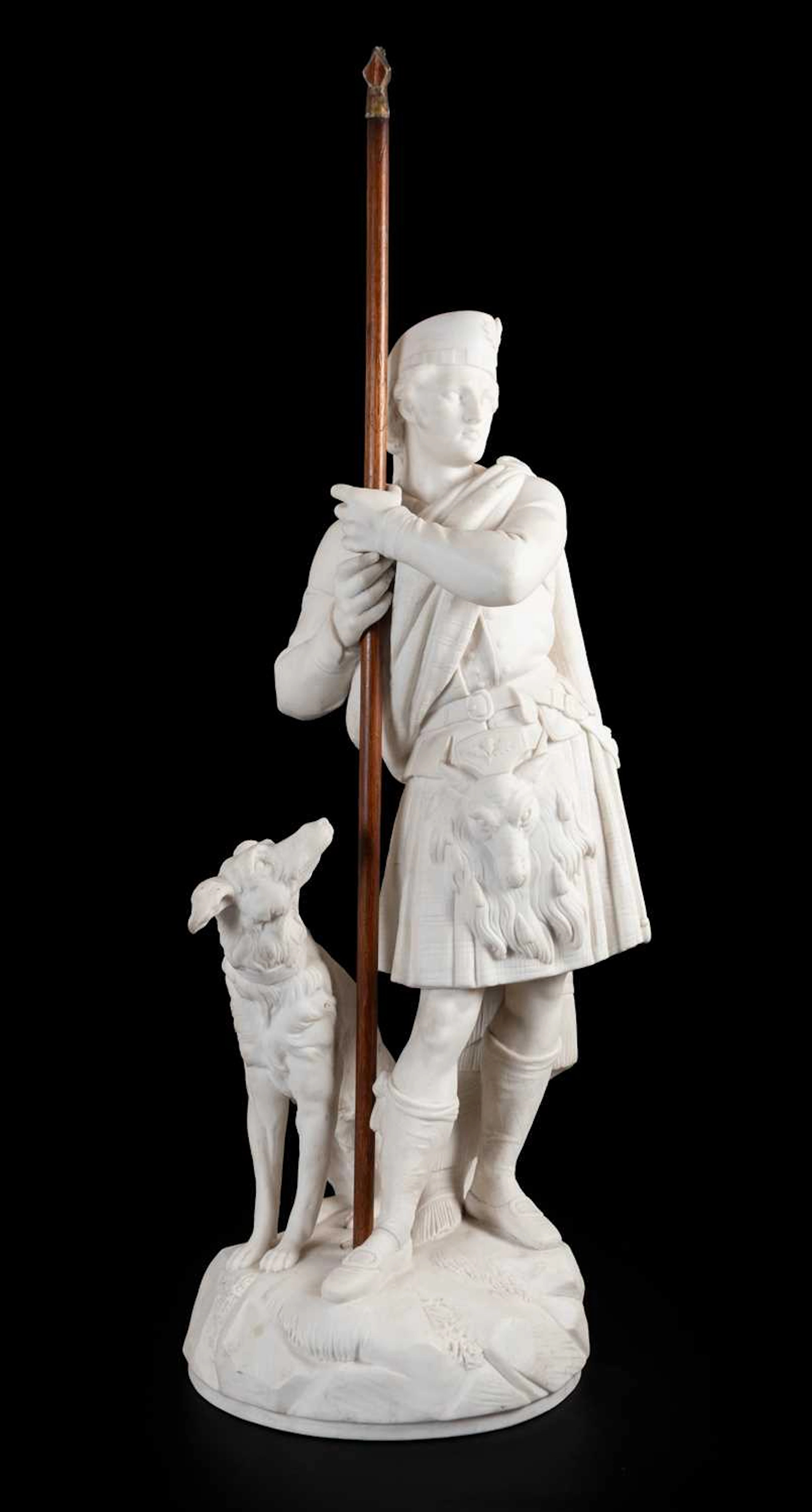 A Herbert Minton & Co. Parian Figure of a Highlander, mid-19th century