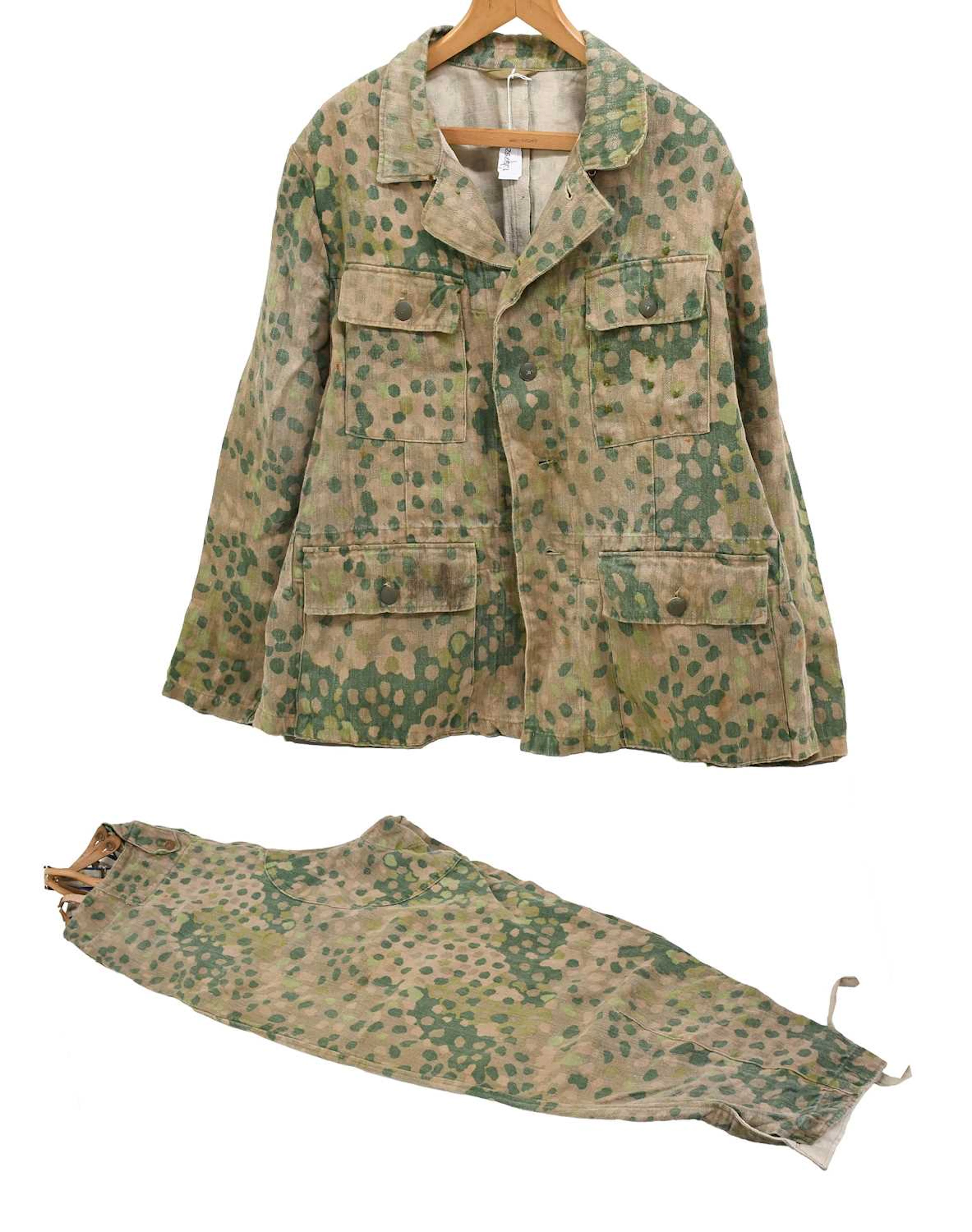 A Copy of a Second World War German SS M44 Camouflage Suit