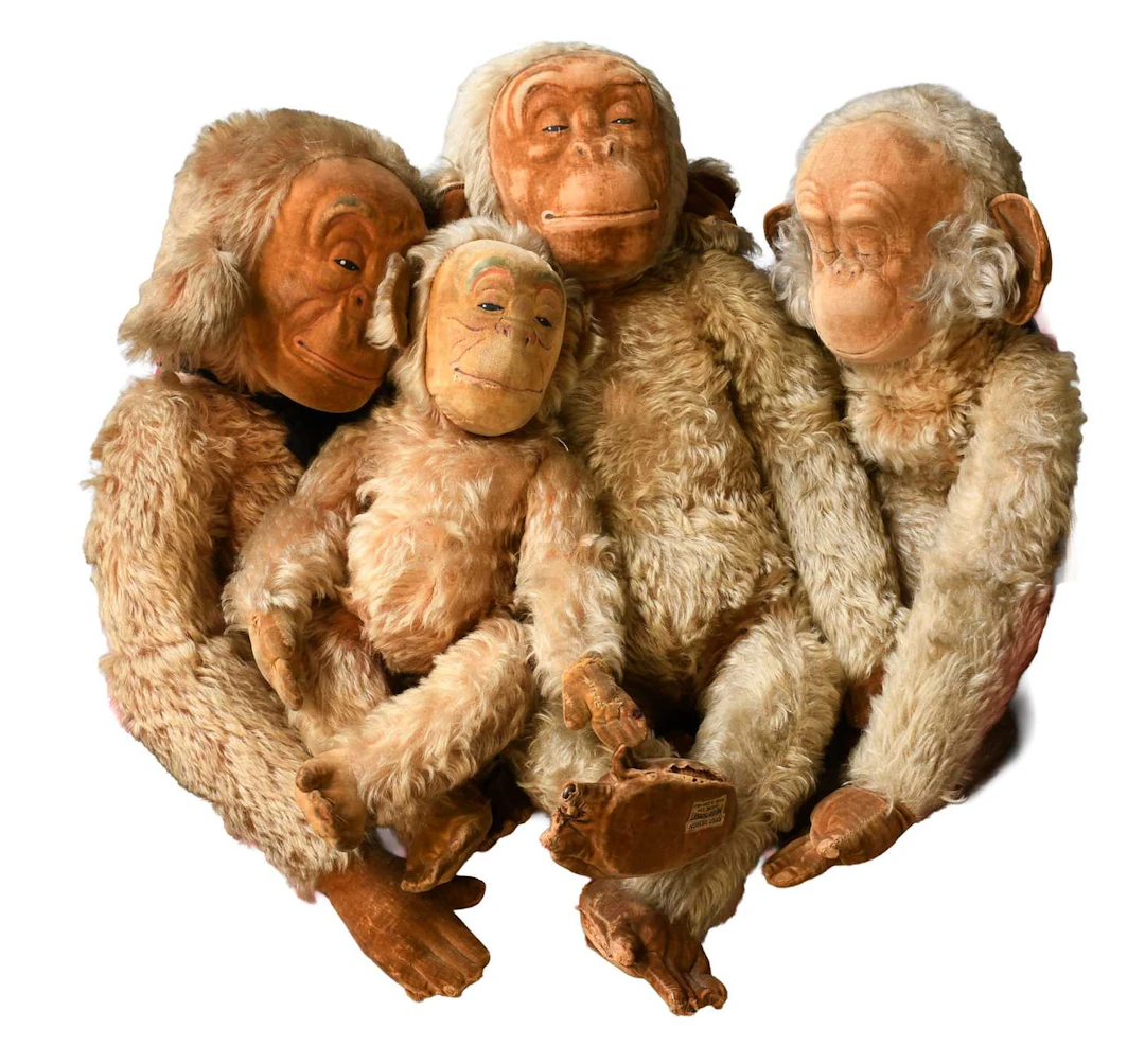 1930s and Later Merrythought Lawson Wood Gran'pop' Monkeys, L, arge