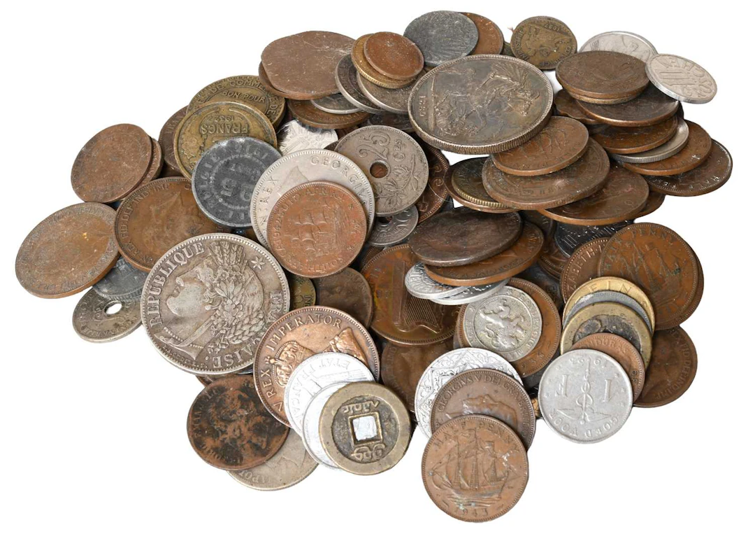 A Small Collection of British and European Coins