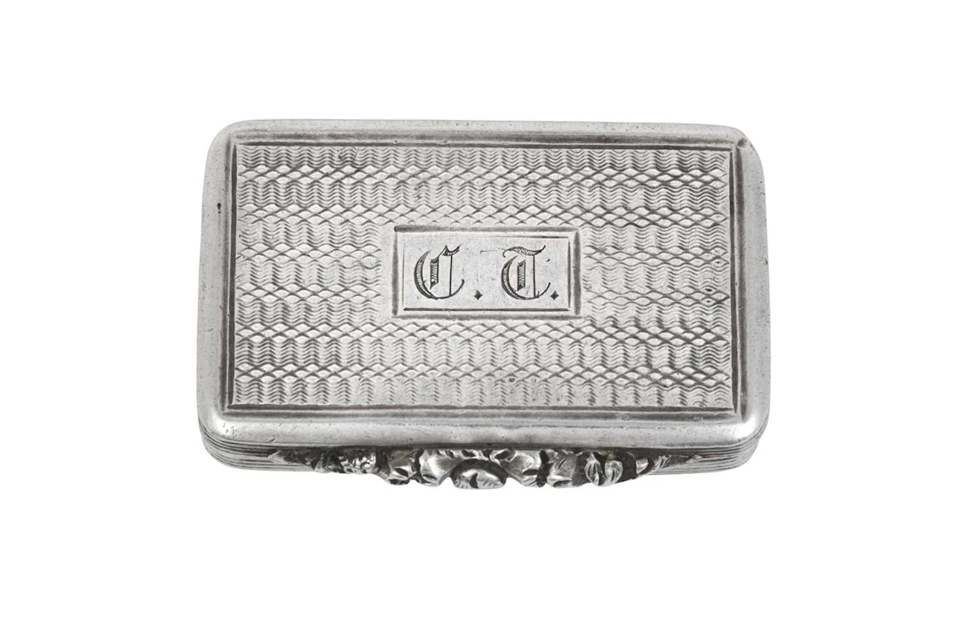 A George III or George IV Silver Vinaigrette, by Thomas Shaw, Birmingham