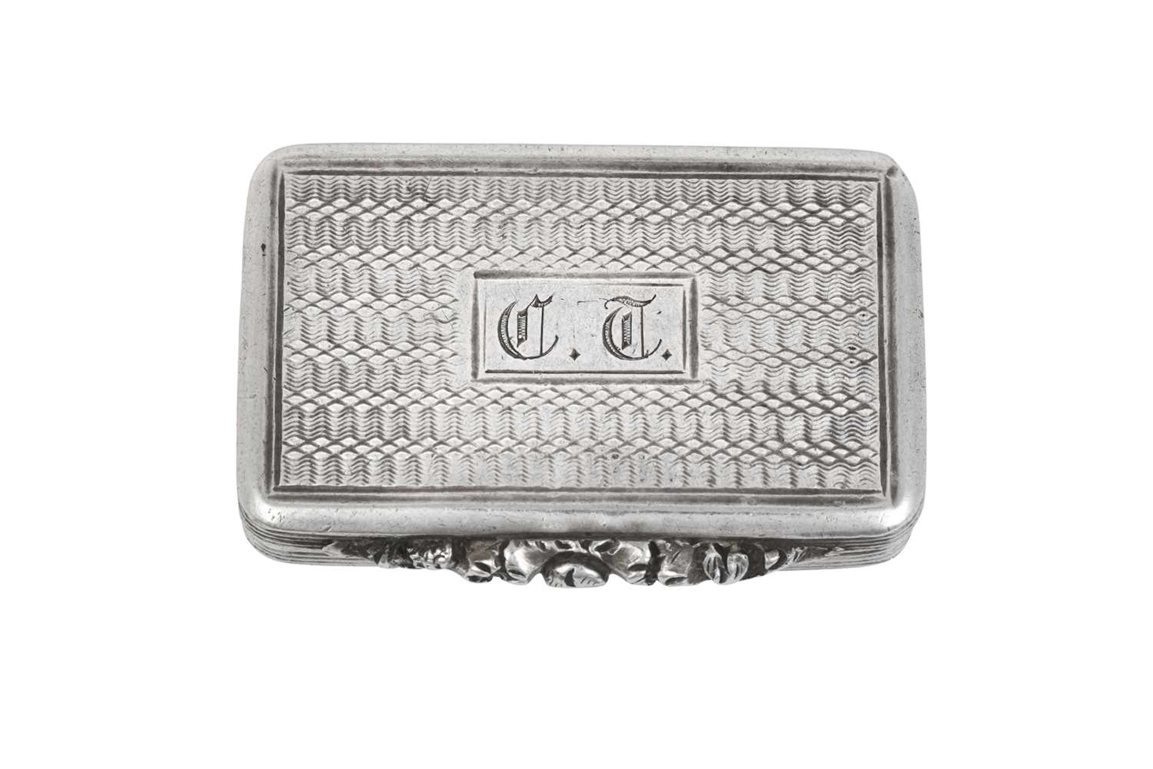 A George III or George IV Silver Vinaigrette, by Thomas Shaw, Birmingham