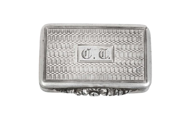A George III or George IV Silver Vinaigrette, by Thomas Shaw, Birmingham