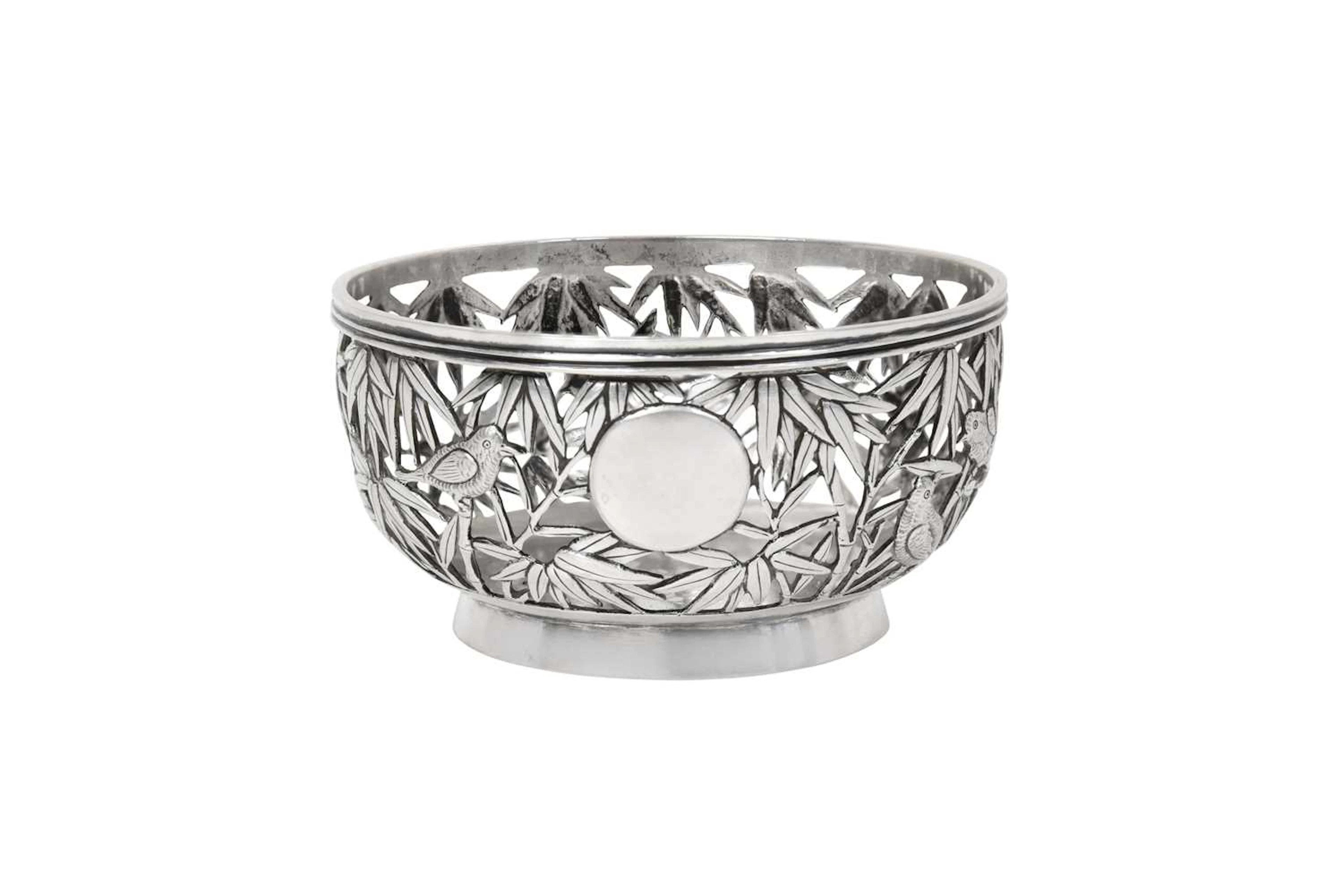 A Chinese Export Silver Bowl Retailed by Tuck Chang and Company, Shanghai