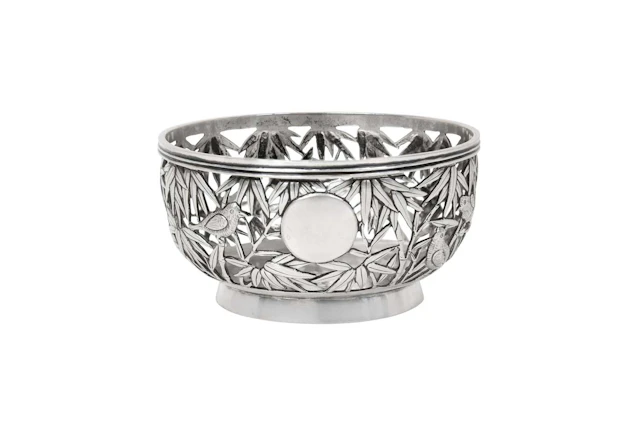 A Chinese Export Silver Bowl Retailed by Tuck Chang and Company, Shanghai