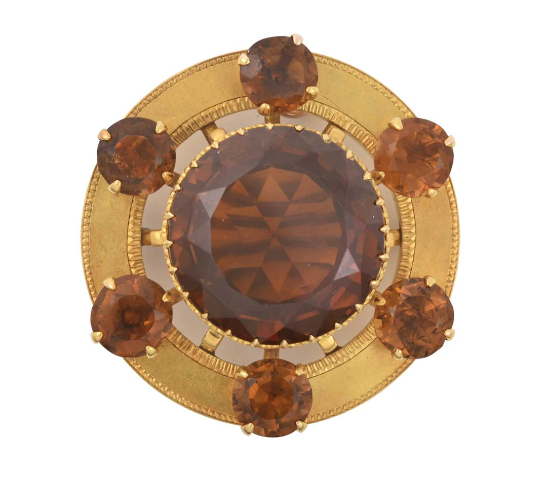 A Victorian Cairngorm Brooch