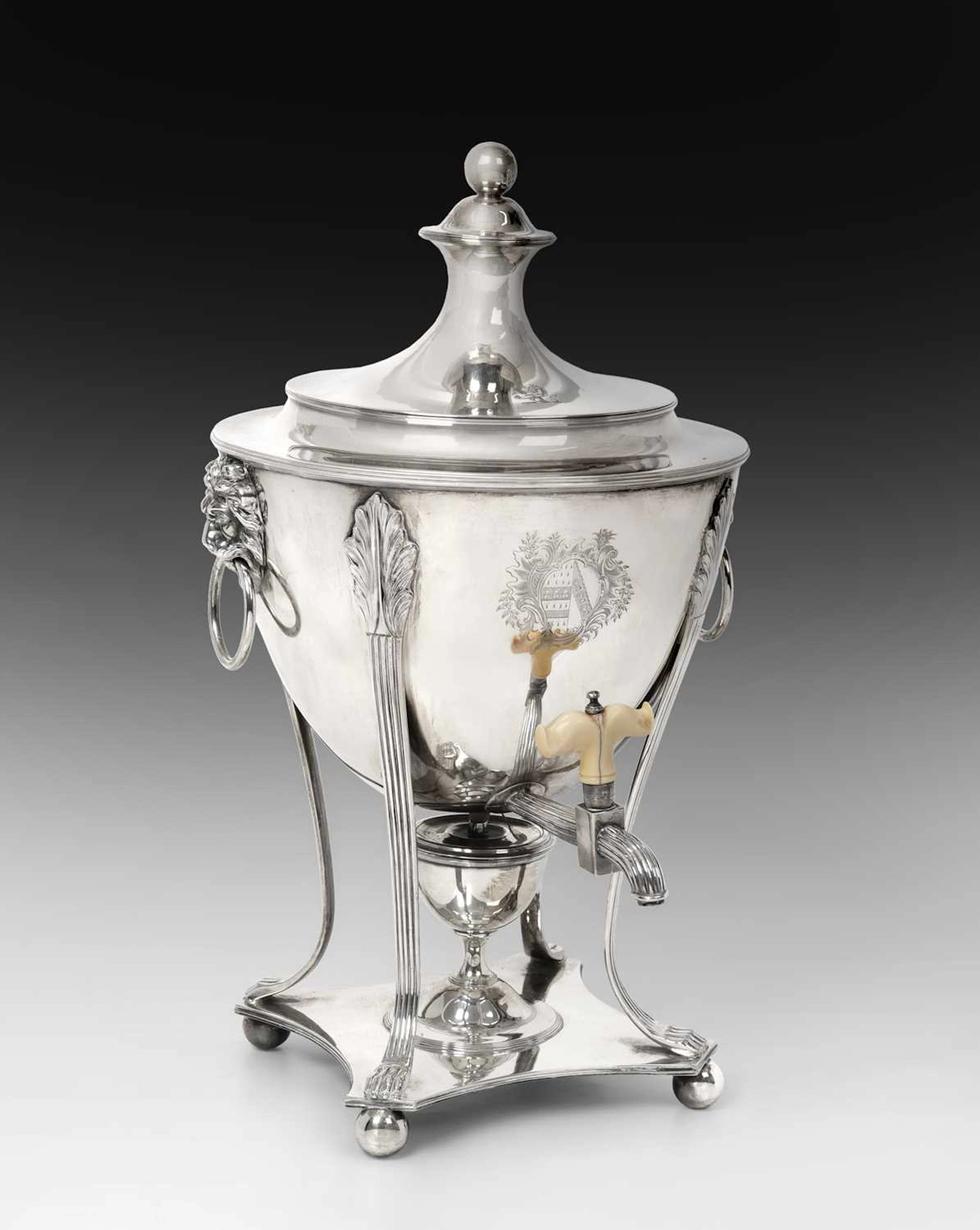 A George III Silver Tea-Urn by John Robins, London, 1788, by John
