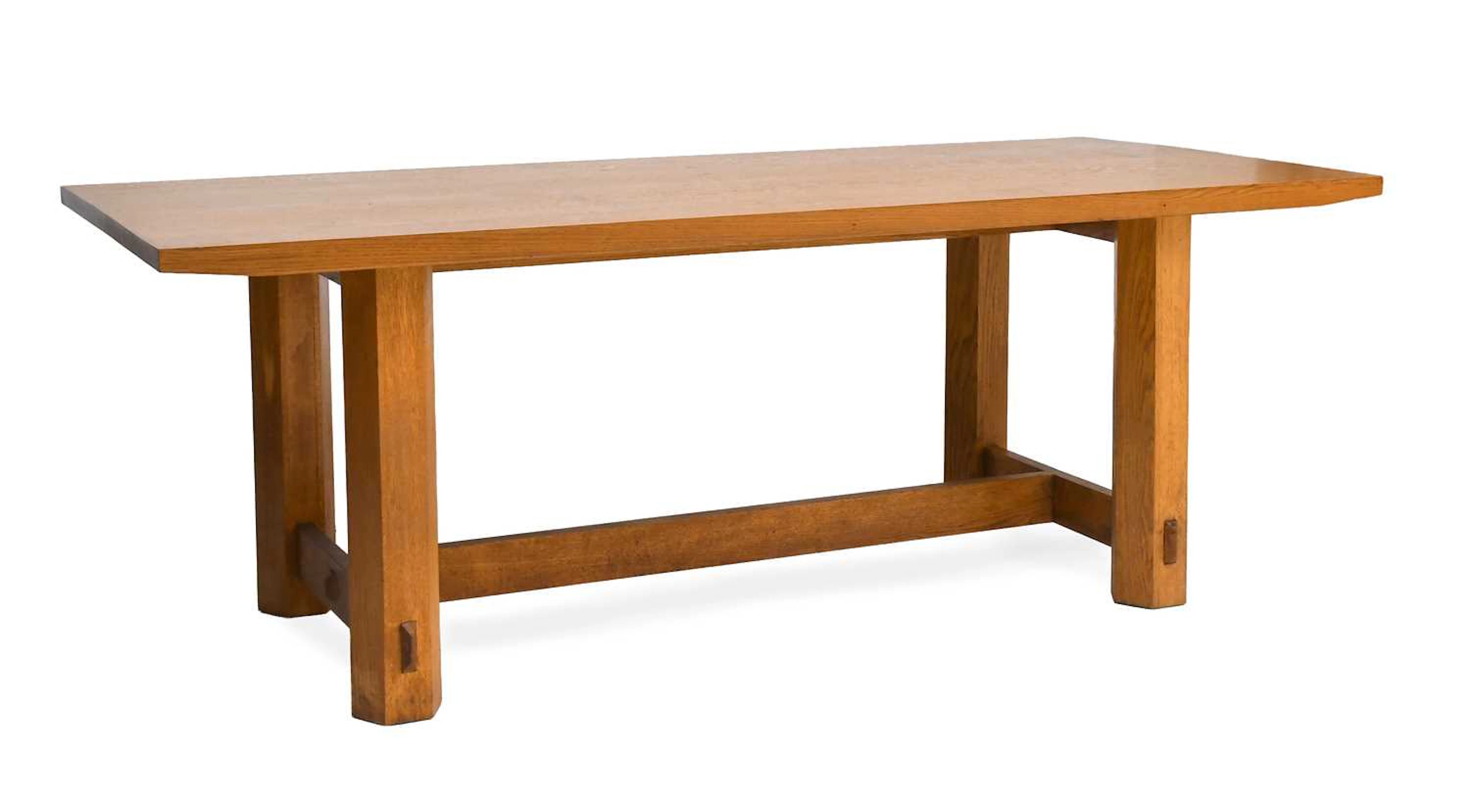 An Oak Dining Table, by Robert Wilson, 2001